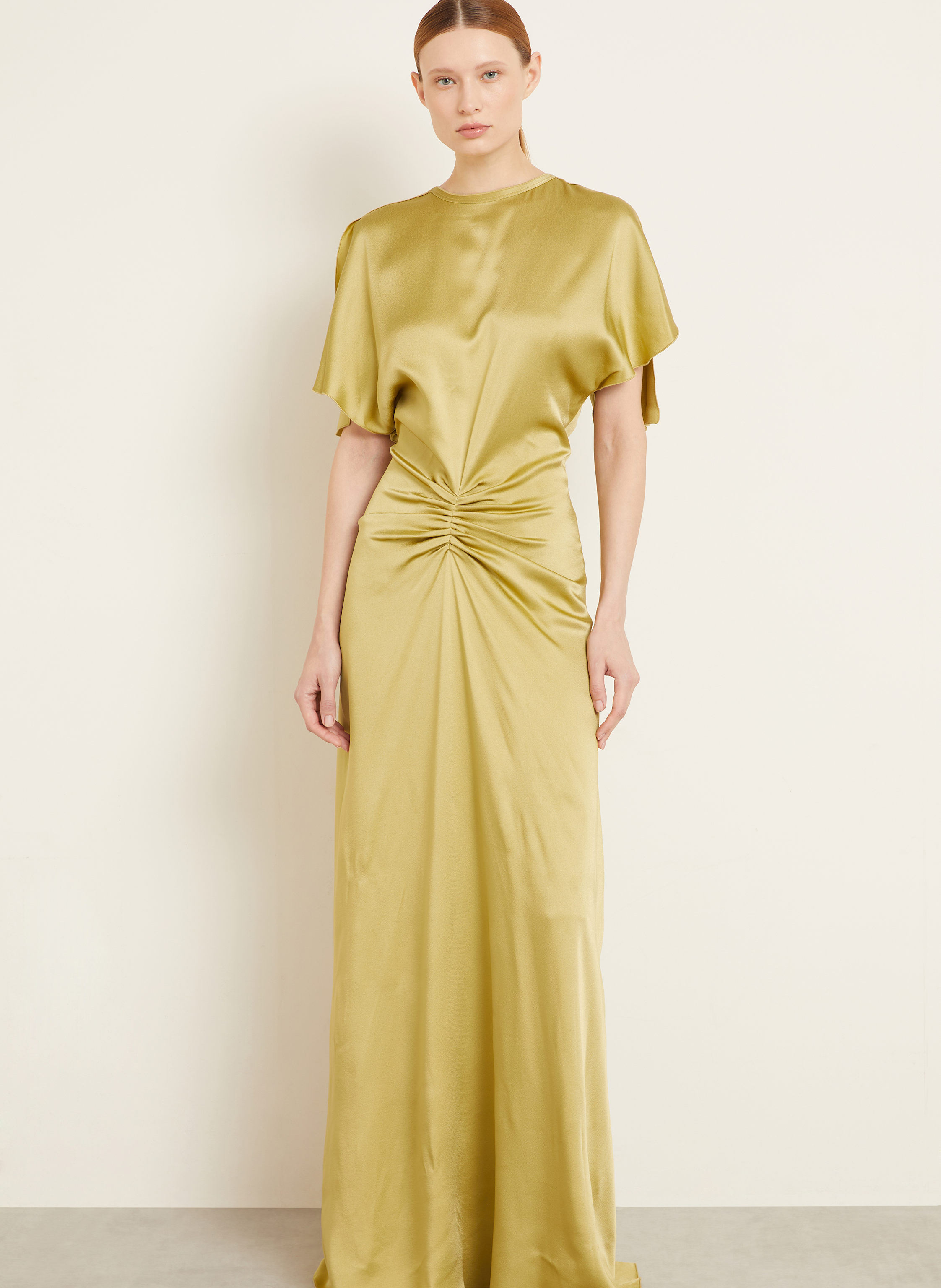 Thumbnail - Victoria Beckham Abendkleid Aus Satin gruen