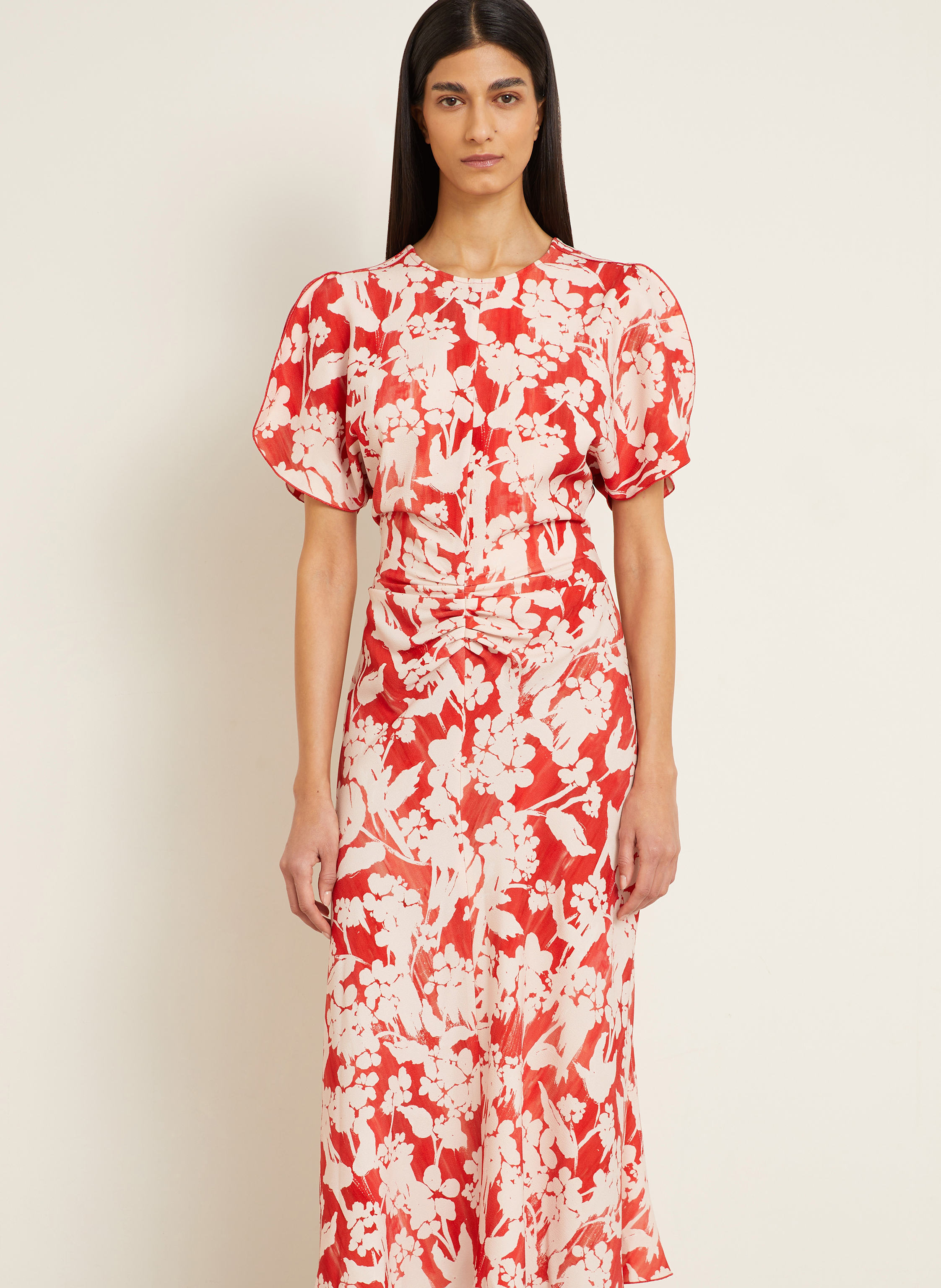 Thumbnail - Victoria Beckham Kleid rot