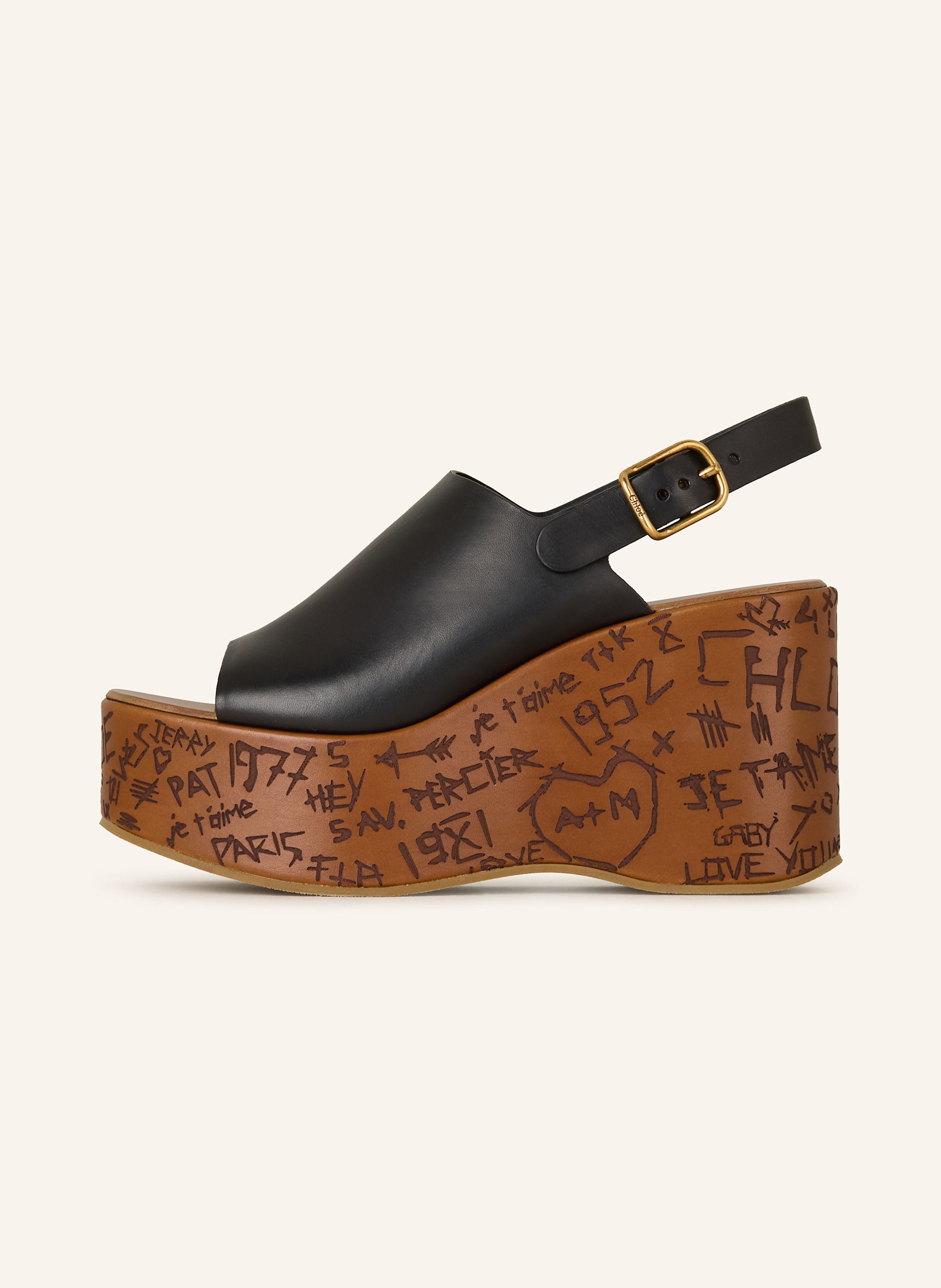 Thumbnail - Chloé Plateau-Wedges Maxime schwarz