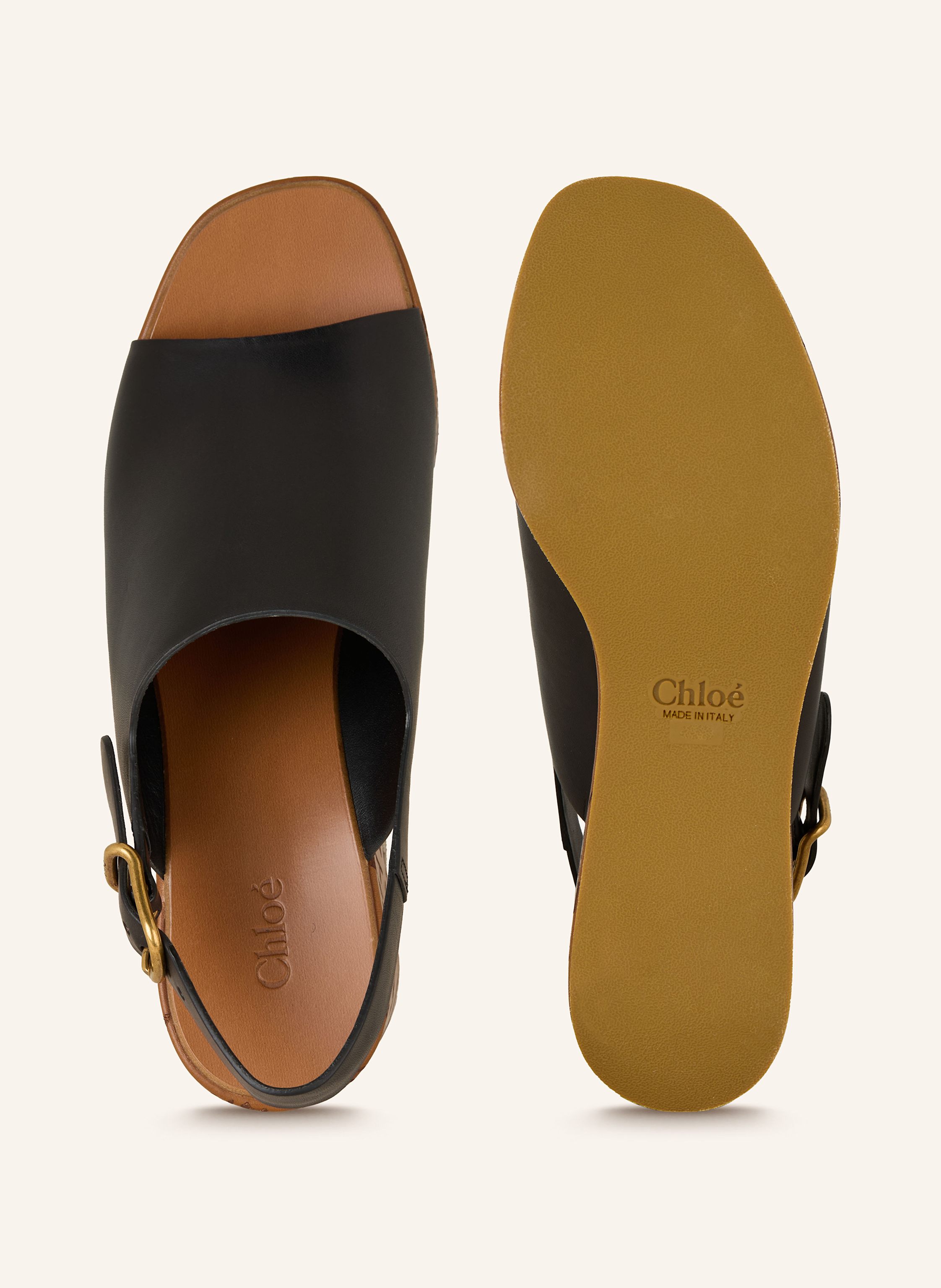 Thumbnail - Chloé Plateau-Wedges Maxime schwarz