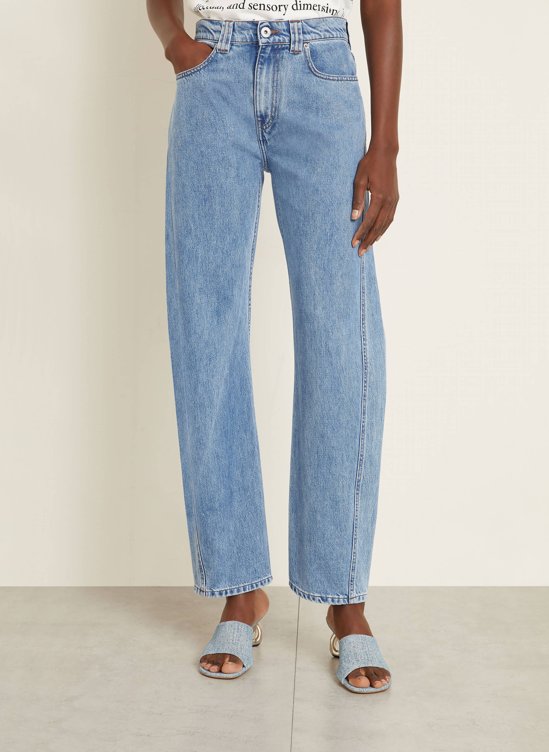 Thumbnail - Jw Anderson Barrel Jeans Twisted blau