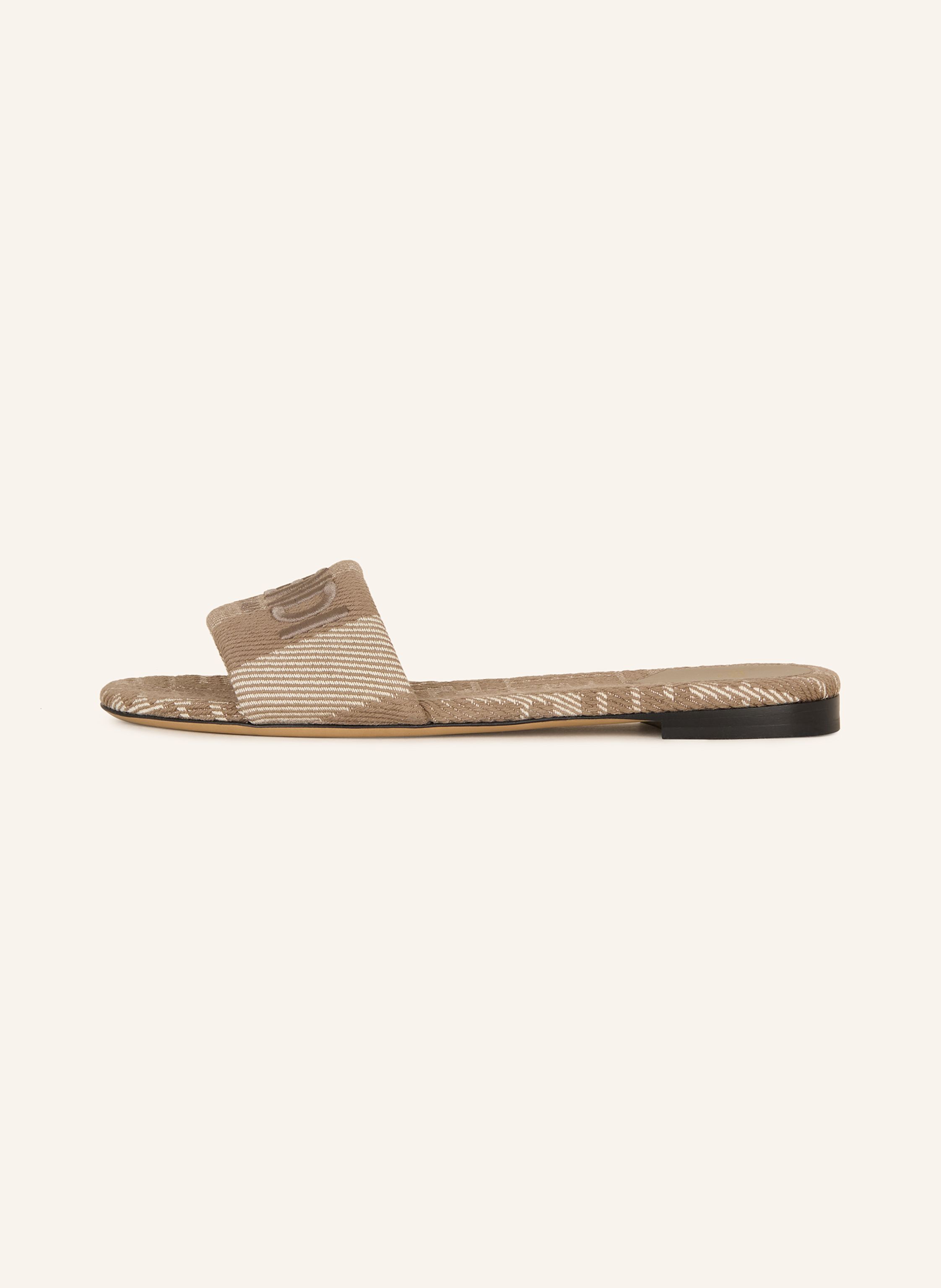 Thumbnail - Fendi Pantoletten beige