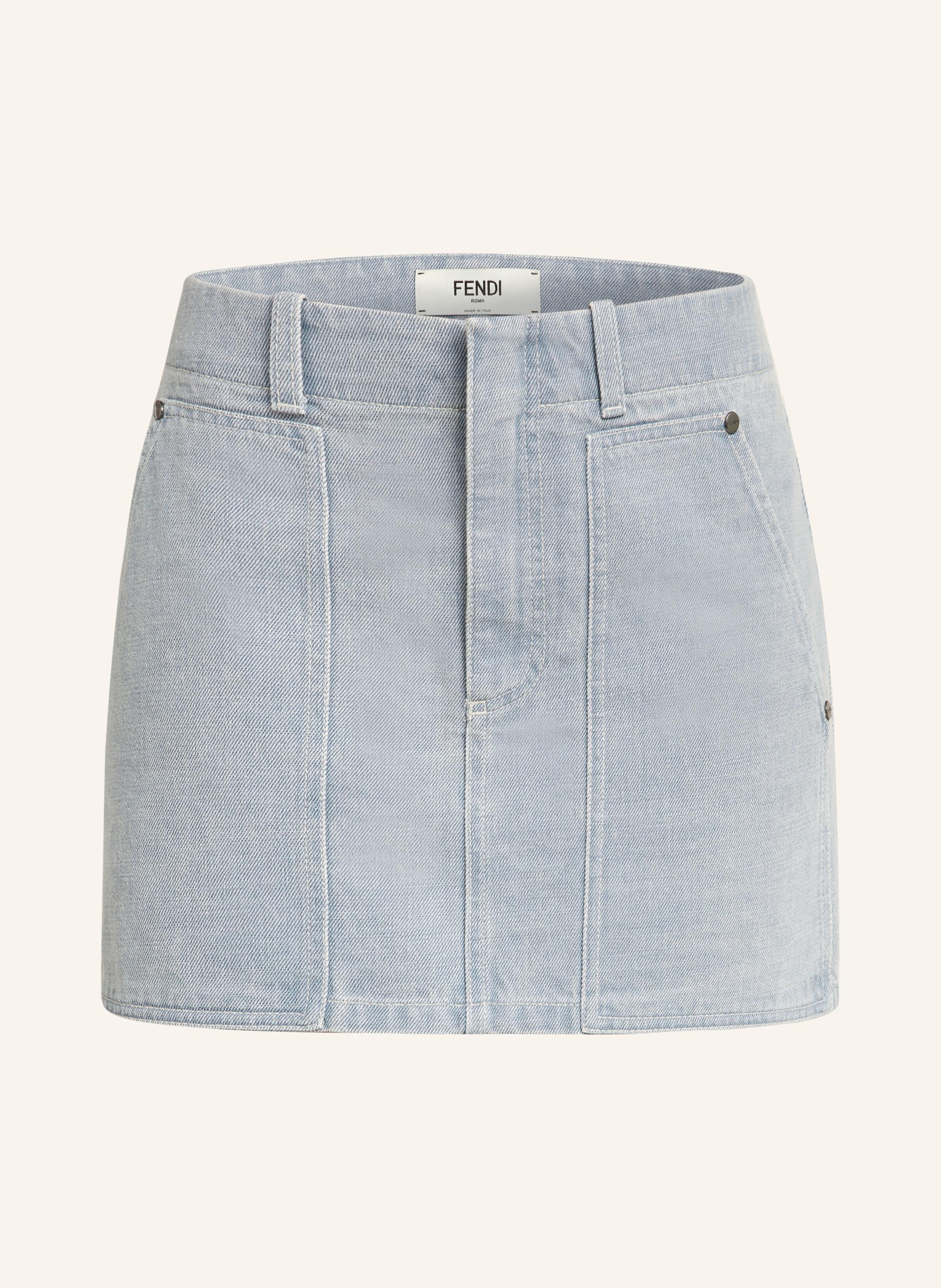 25 - Forever Fendi monogram watch - FENDI Denim skirt in 25 - Forever Fendi monogram watch - FENDI Denim skirt in