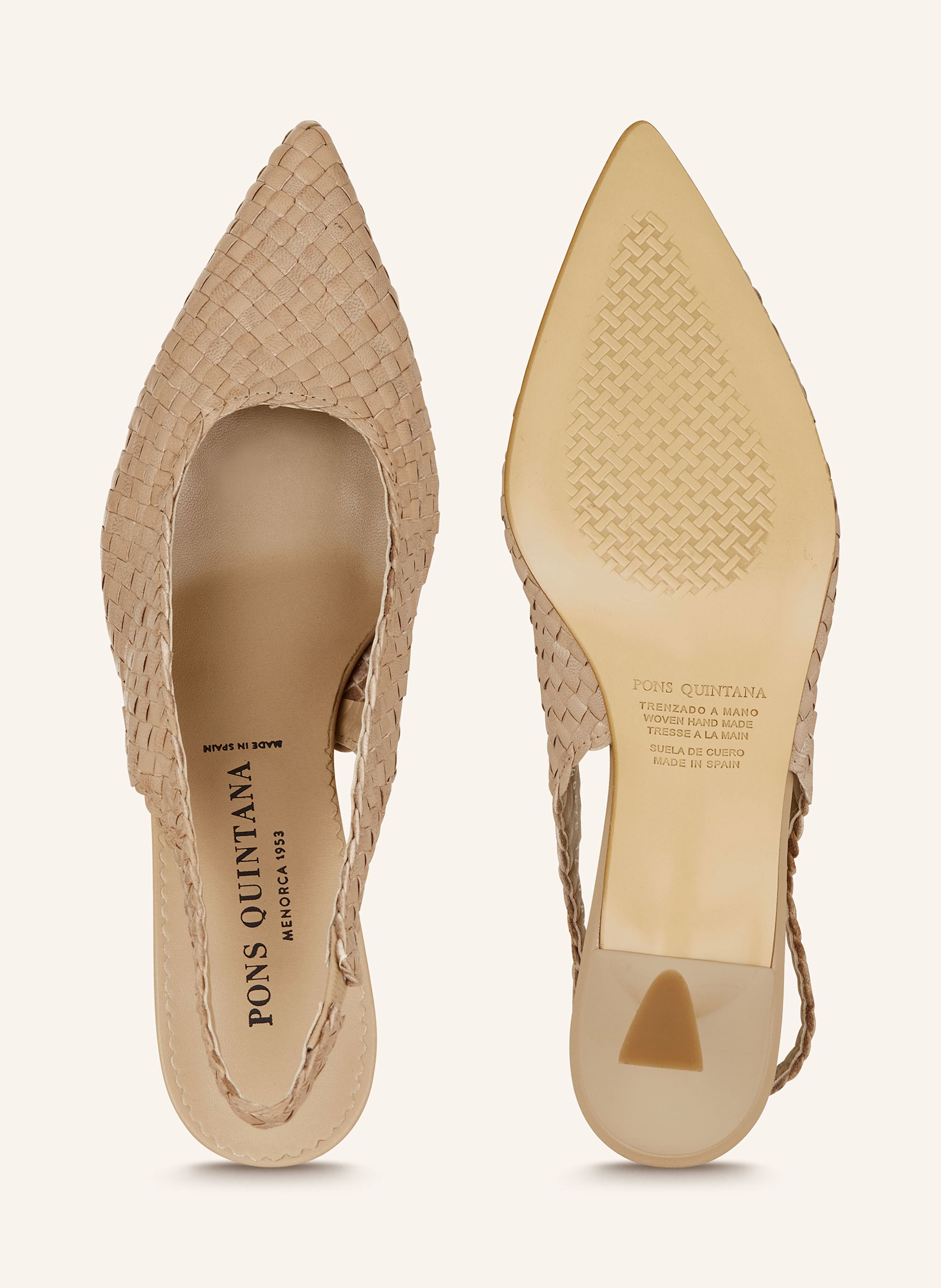 Thumbnail - Pons Quintana Slingpumps beige