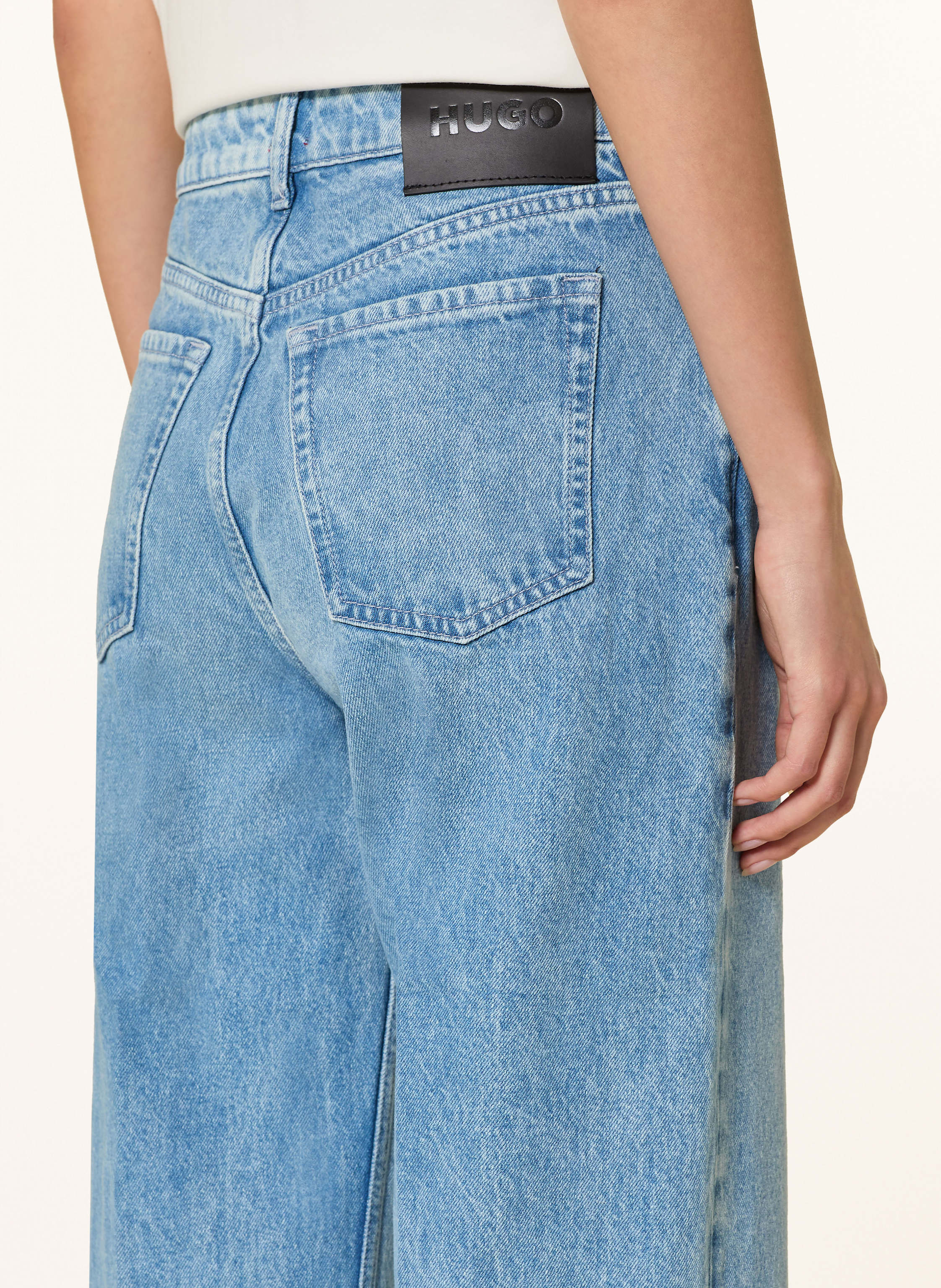 Thumbnail - Hugo Wide Leg Jeans blau