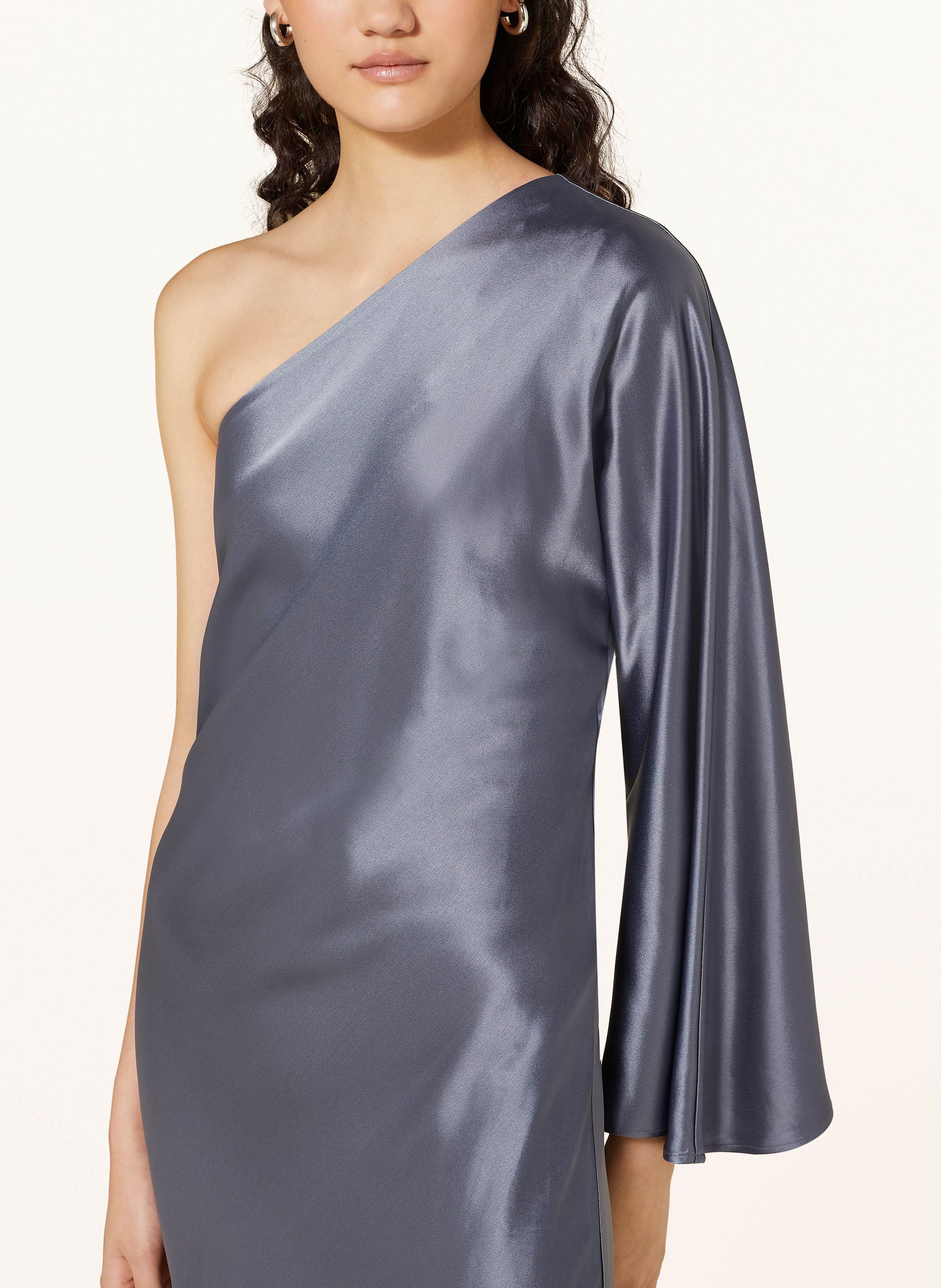 Thumbnail - By Malene Birger One-Shoulder-Kleid Avilas Aus Satin blau