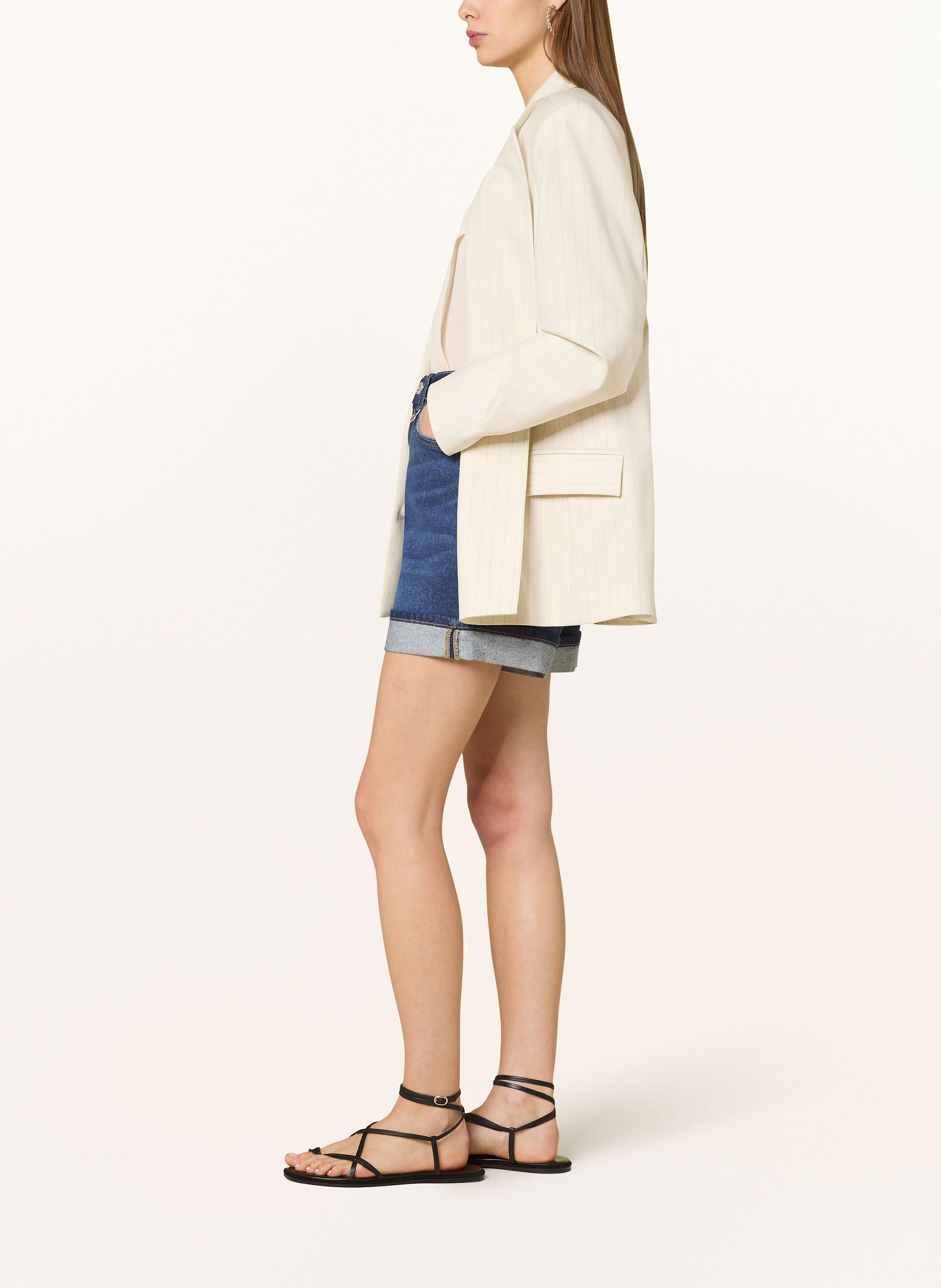 Thumbnail - Mos Mosh Jeansshorts Mmbati blau