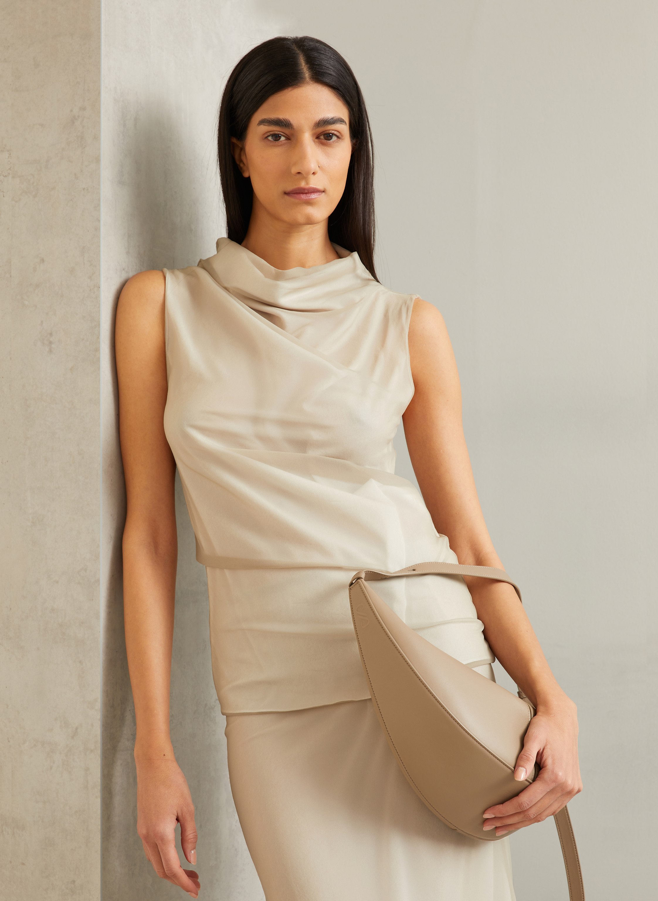 Thumbnail - Gauchere Blusentop beige