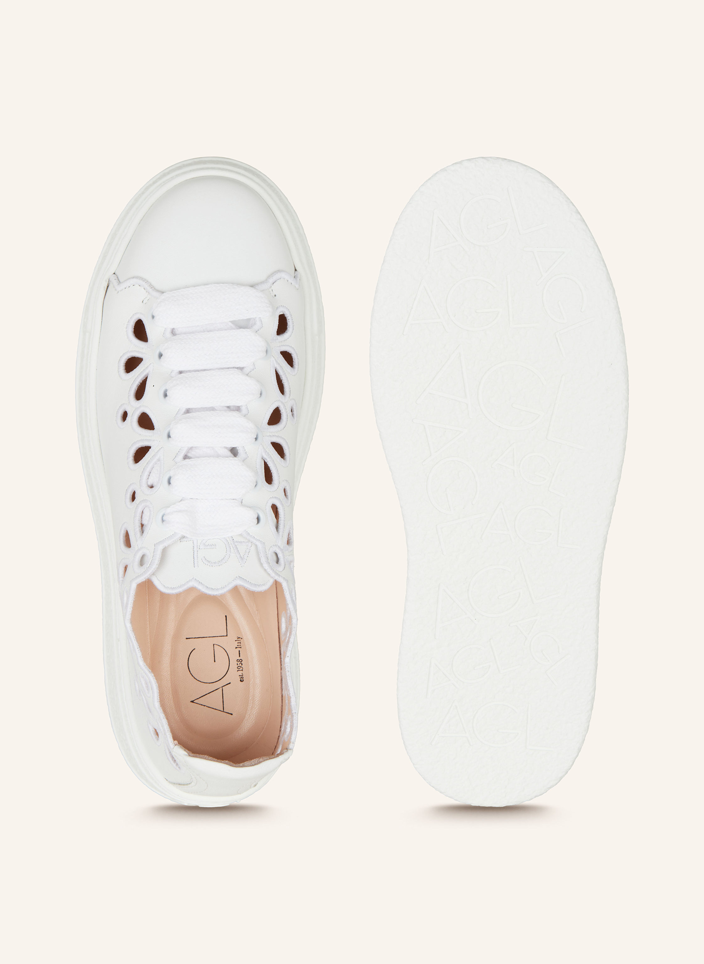 Thumbnail - Agl Sneaker Giuly weiss