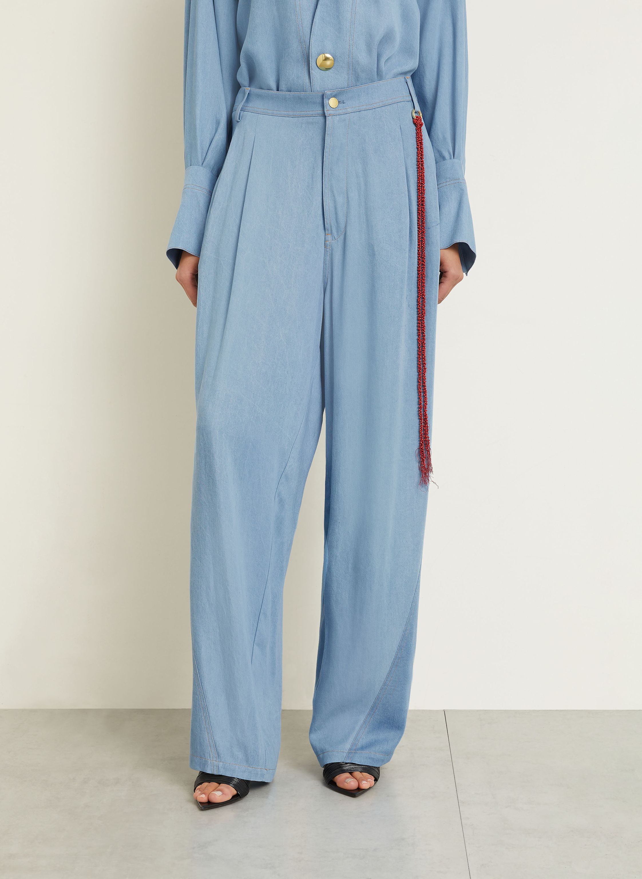 Thumbnail - Darkpark Marlenehose Phebe blau