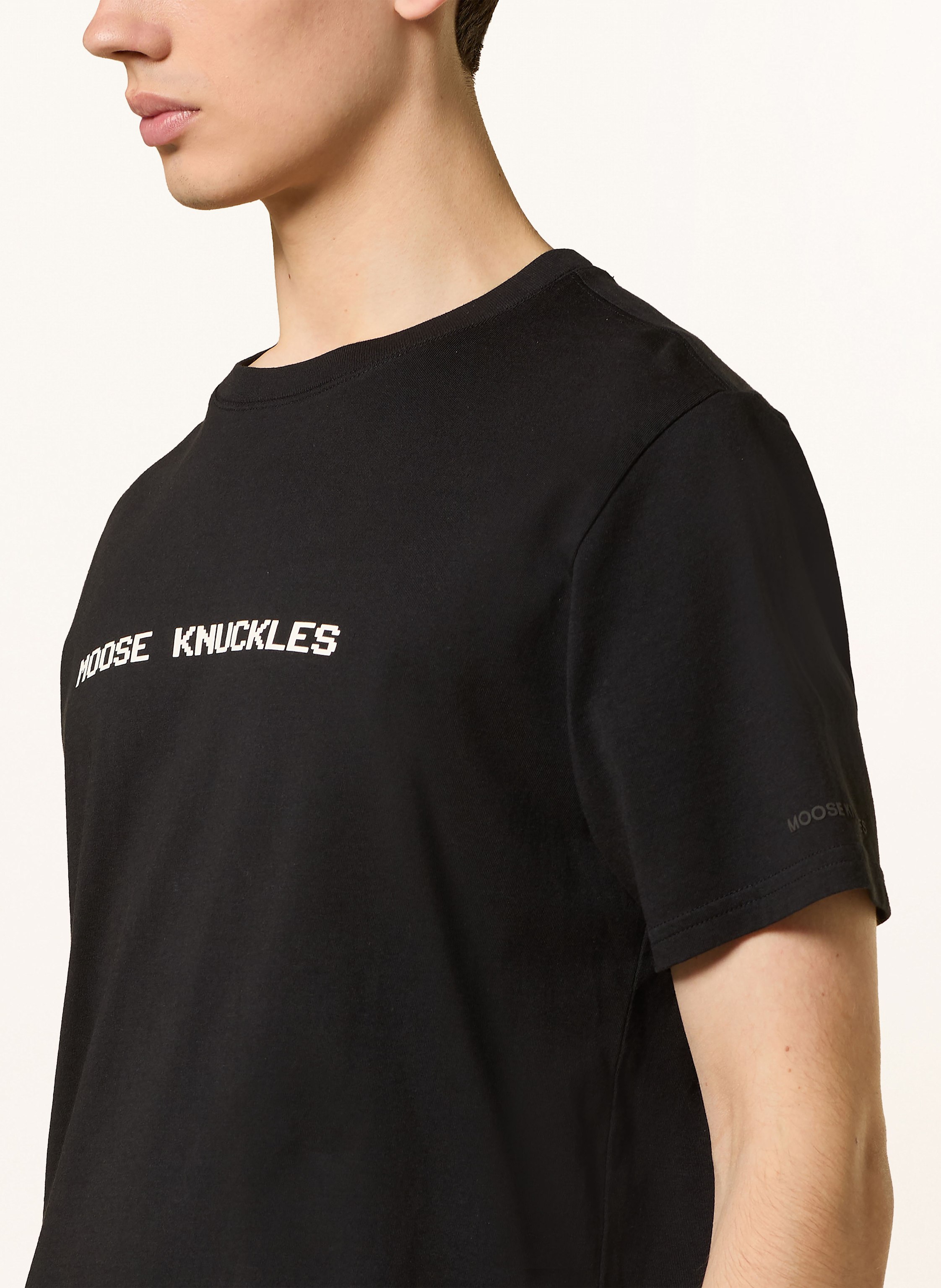 Thumbnail - Moose Knuckles T-Shirt Milton schwarz