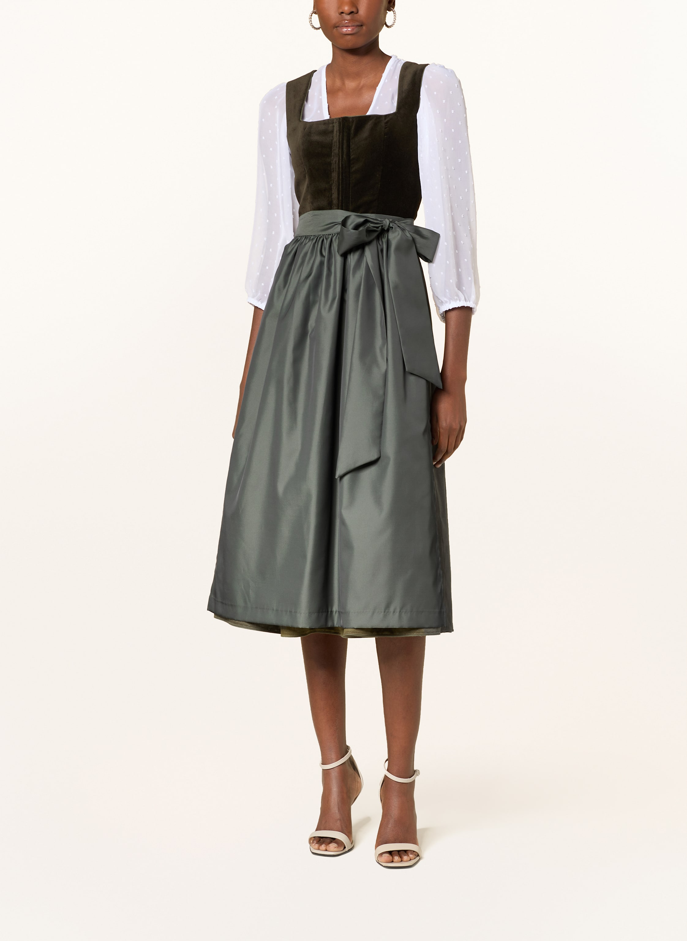 Thumbnail - Alissa By Kinga Mathe Dirndlbluse Lea Mit 3/4-Arm weiss