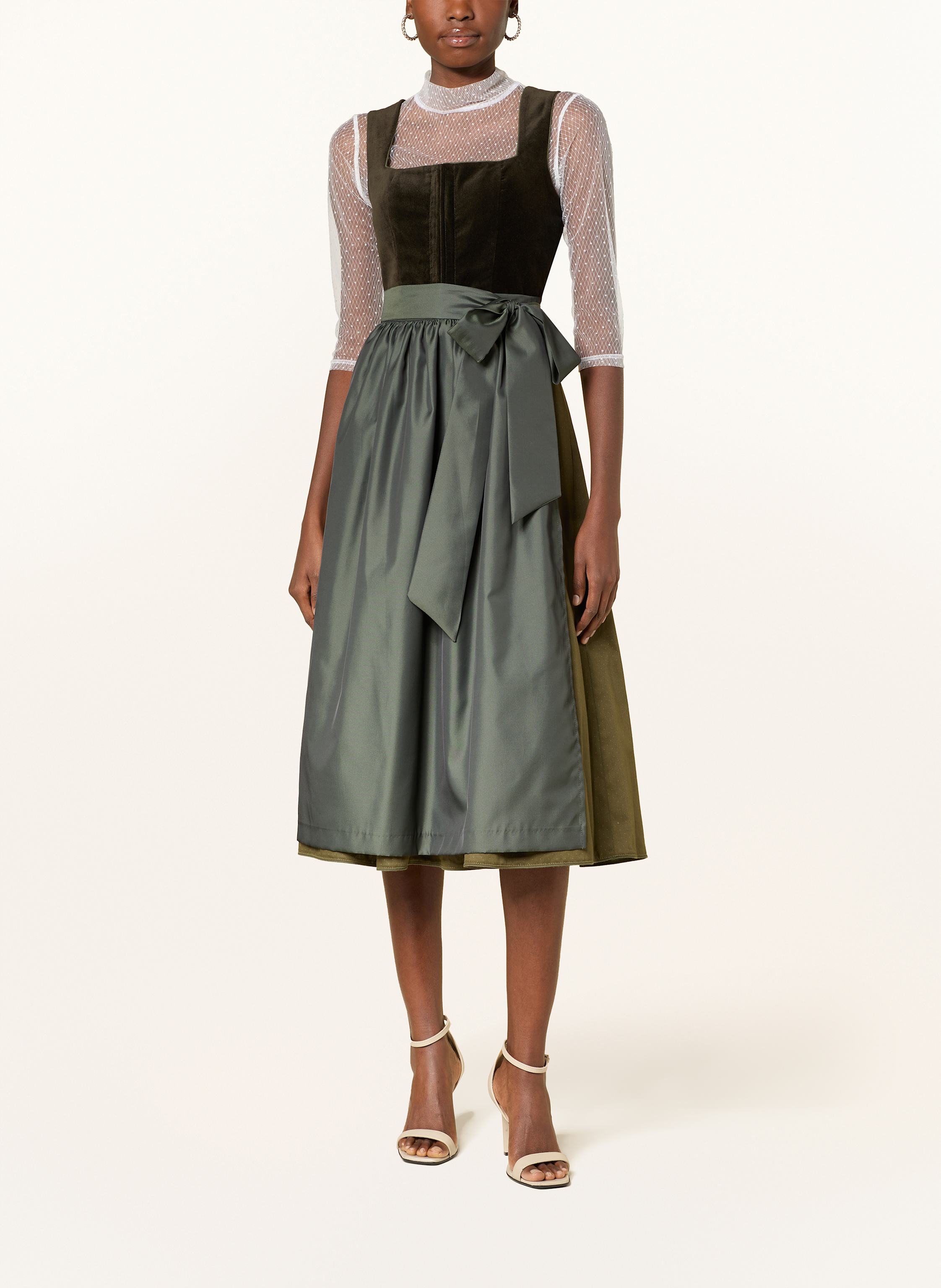 Thumbnail - Alissa By Kinga Mathe Dirndlbluse Liliana Aus Mesh Mit 3/4-Arm weiss