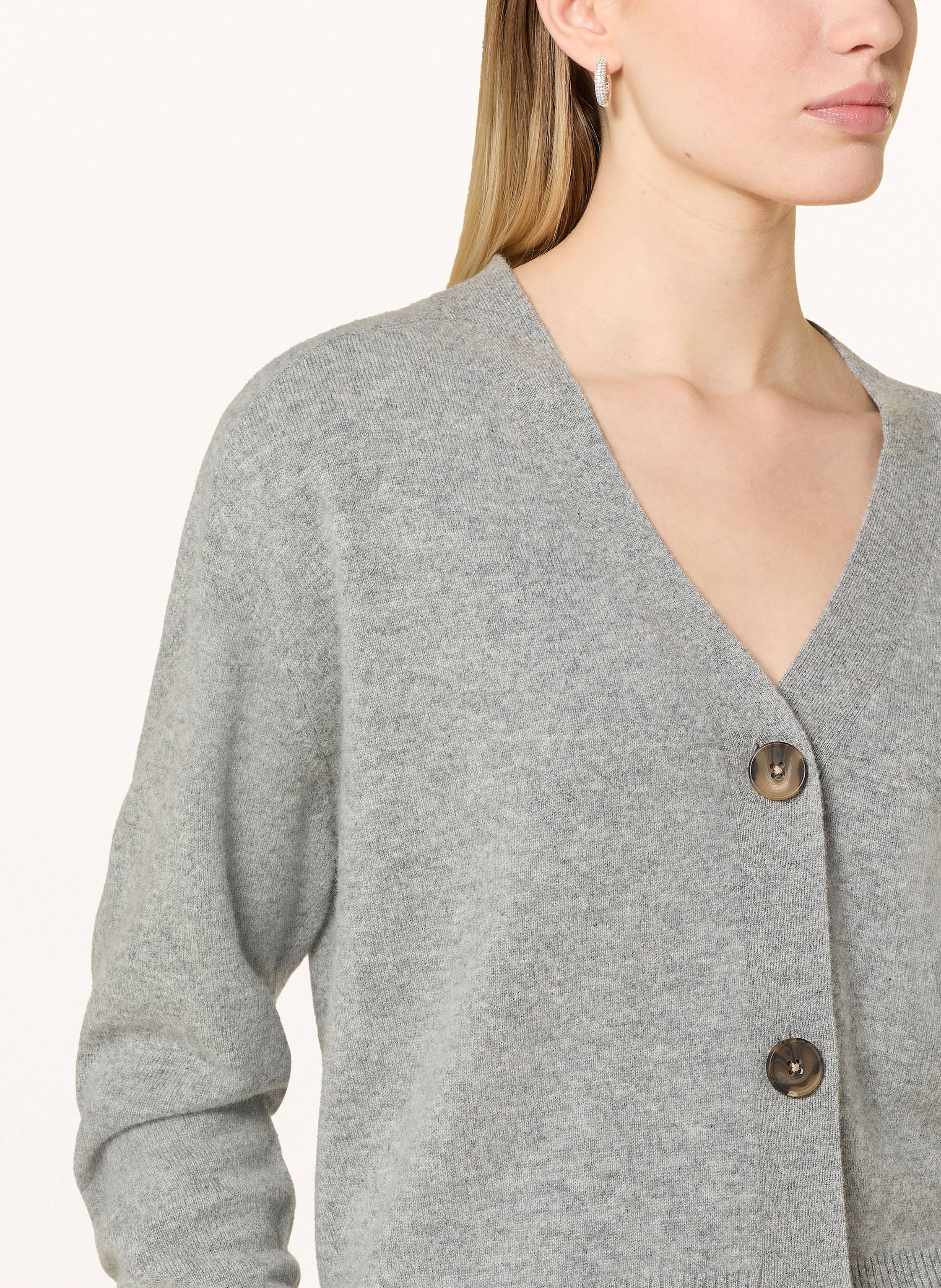 Thumbnail - Darling Harbour Strickjacke Aus Cashmere grau