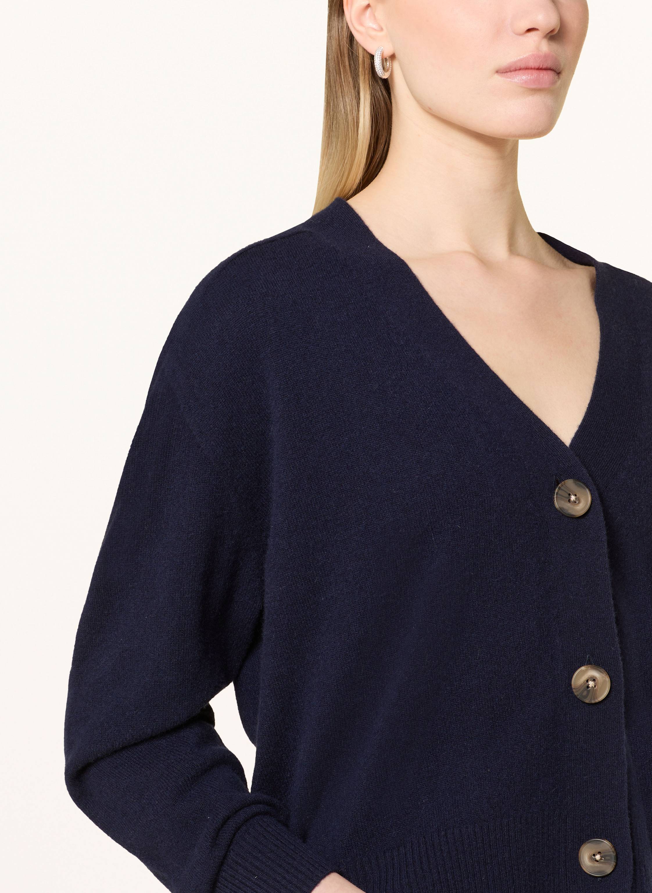 Thumbnail - Darling Harbour Strickjacke Aus Cashmere blau