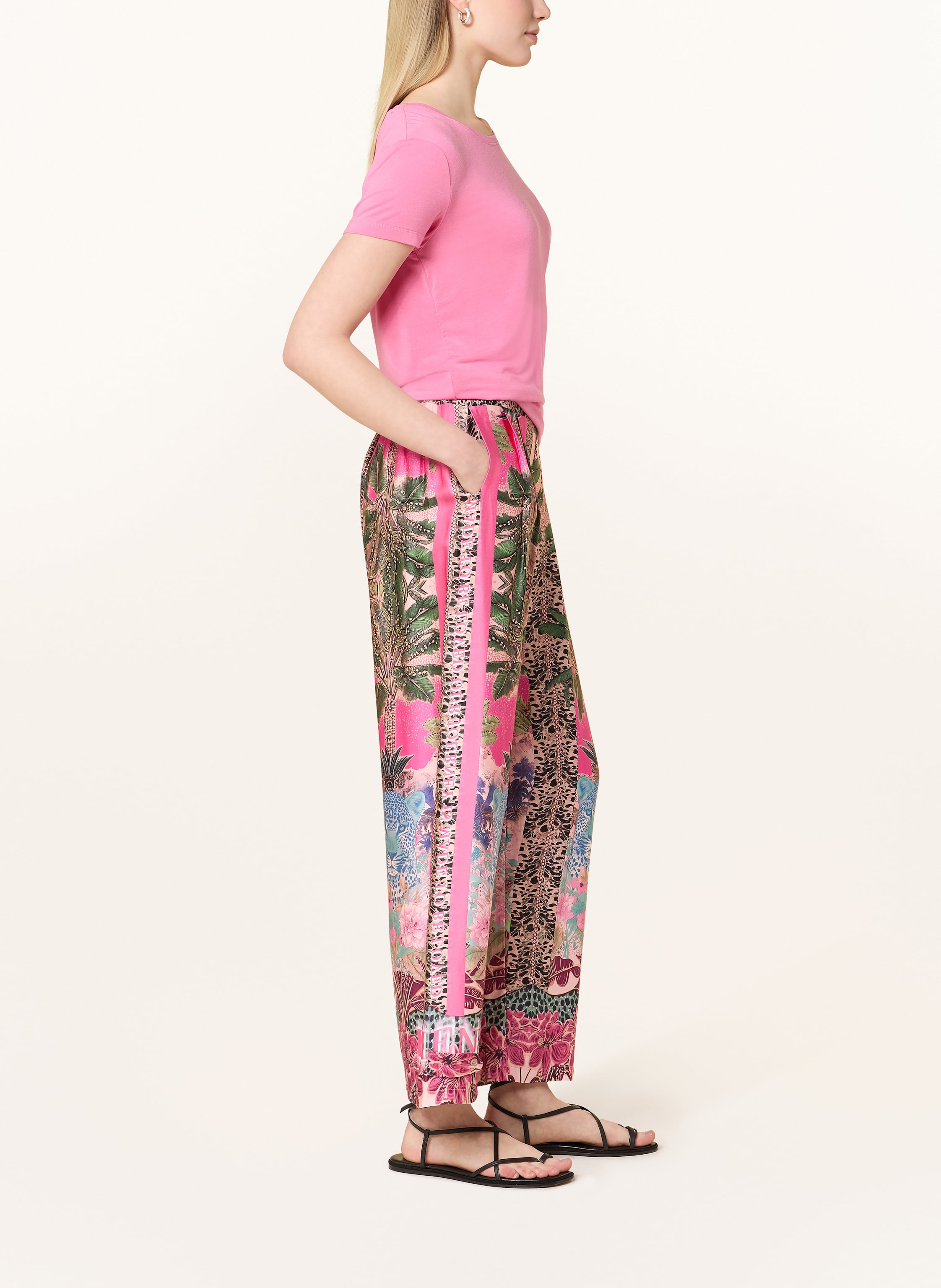 Thumbnail - Miss Goodlife 7/8-Hose Aus Satin pink