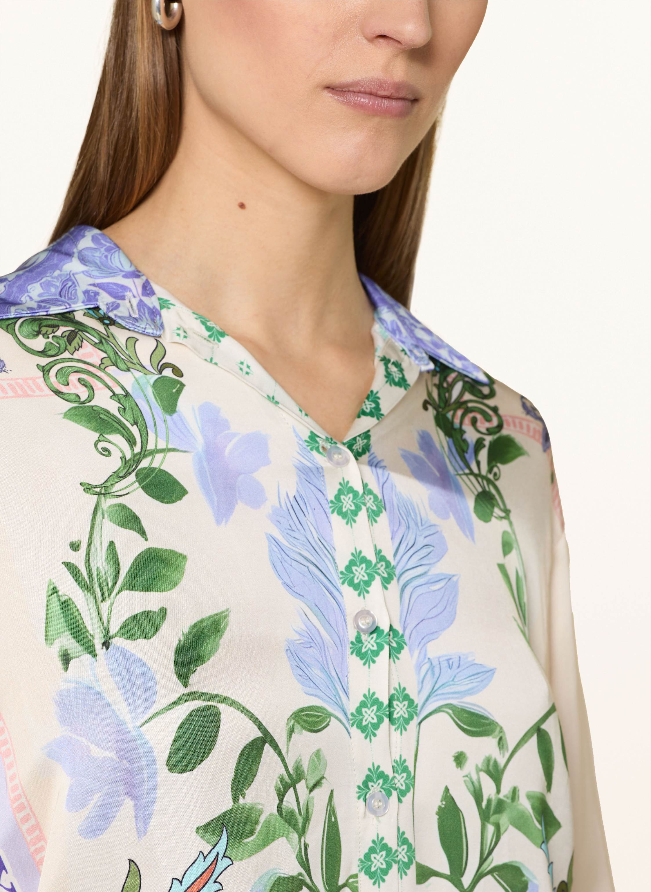 Thumbnail - Miss Goodlife Hemdbluse Aus Satin gruen