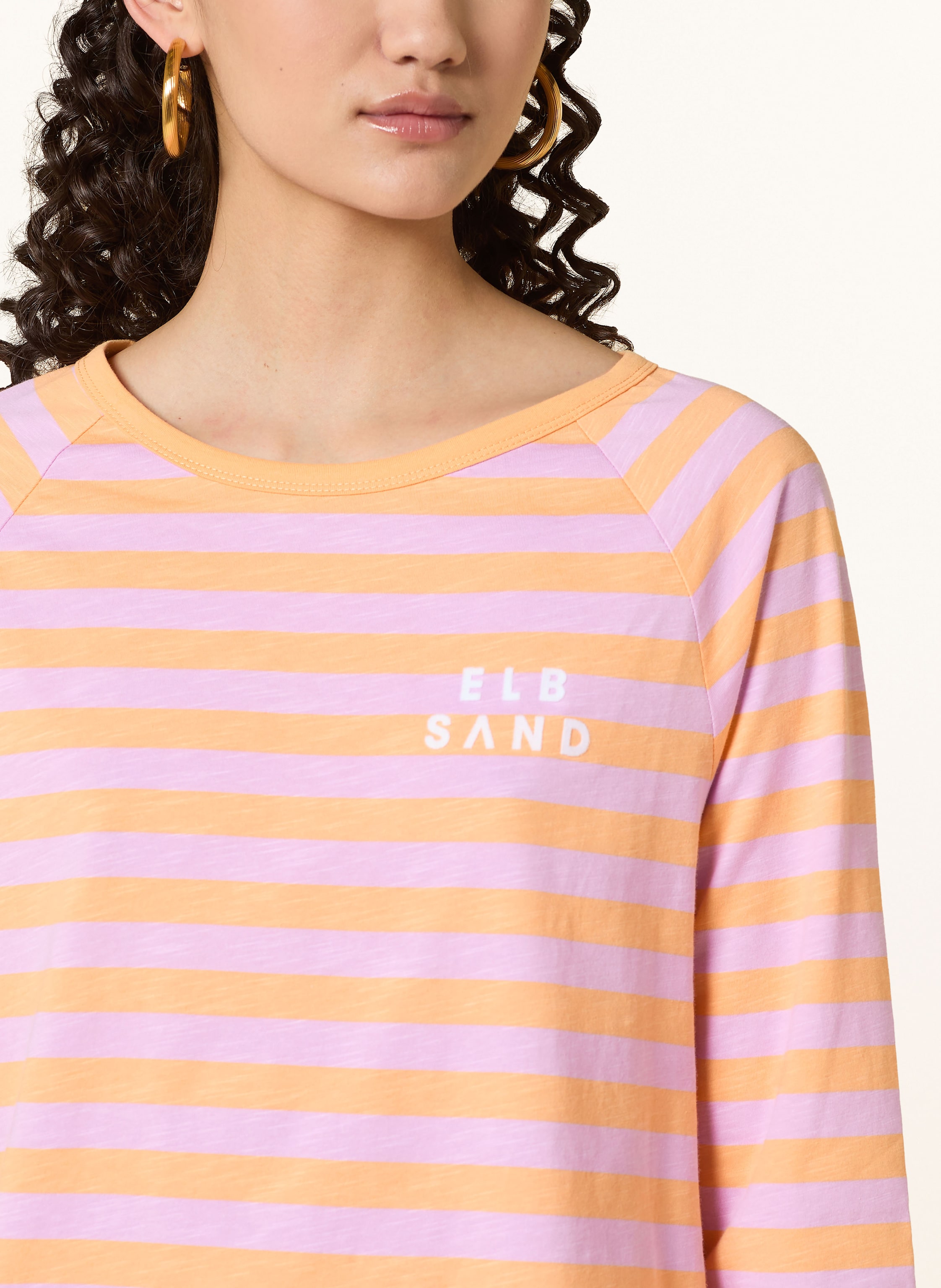 Thumbnail - Elbsand Shirt Celina Mit 3/4-Arm orange