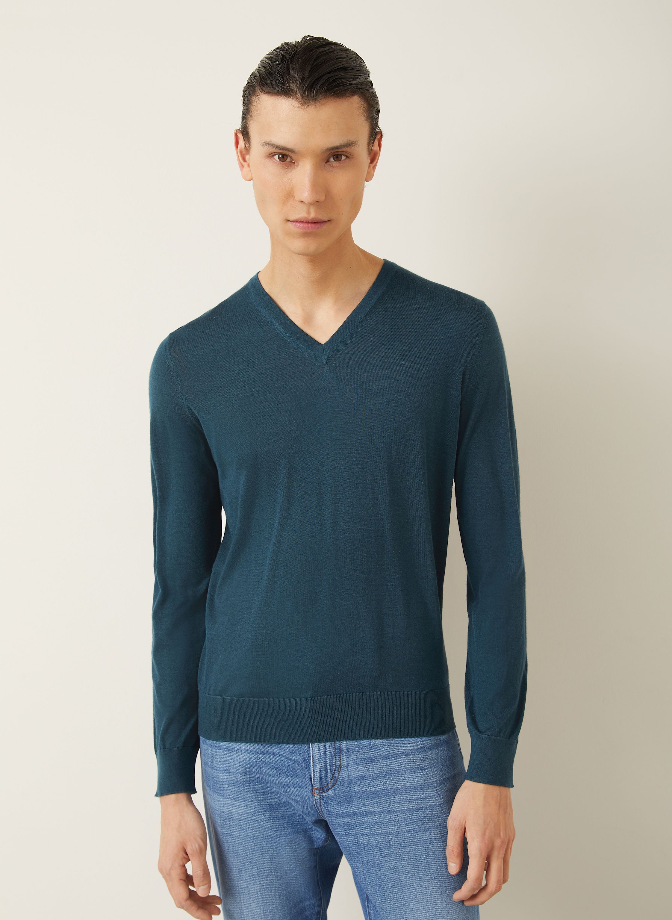 Thumbnail - Zegna Cashmere-Pullover Cashseta Mit Seide gruen