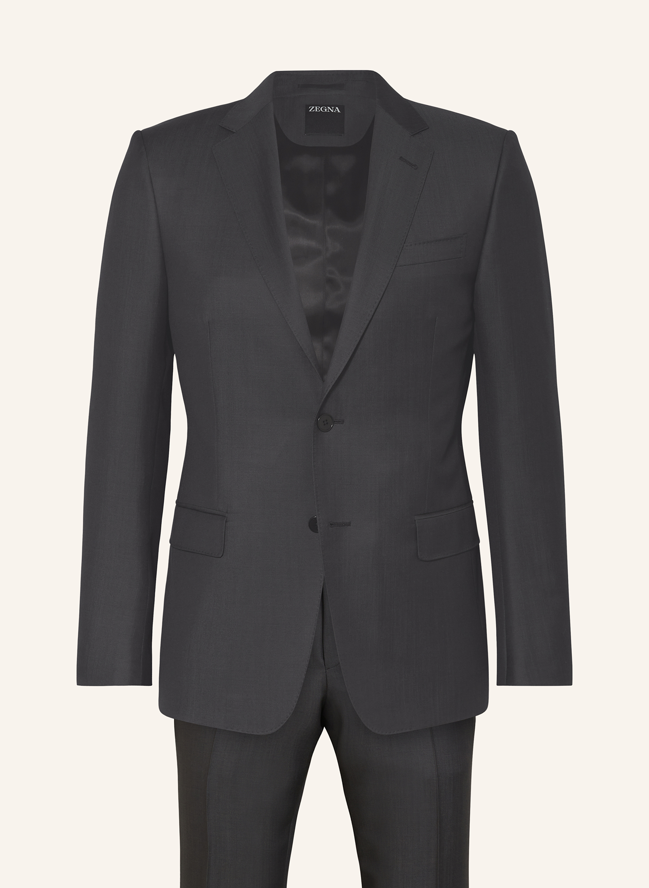 Zegna Zegna Anzug Regular Fit grau in DUNKELGRAU