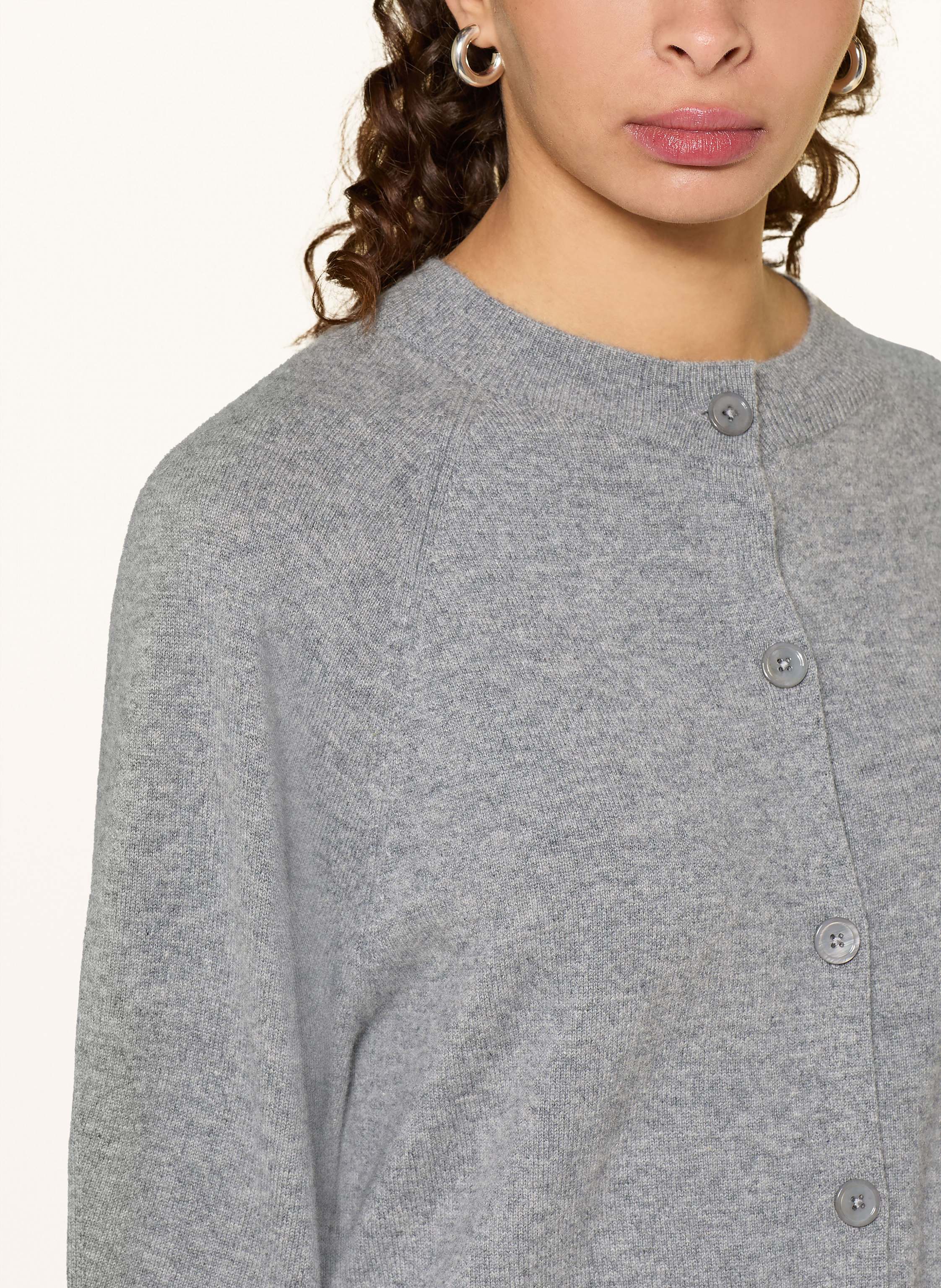 Thumbnail - Mrs & Hugs Strickjacke Aus Cashmere grau