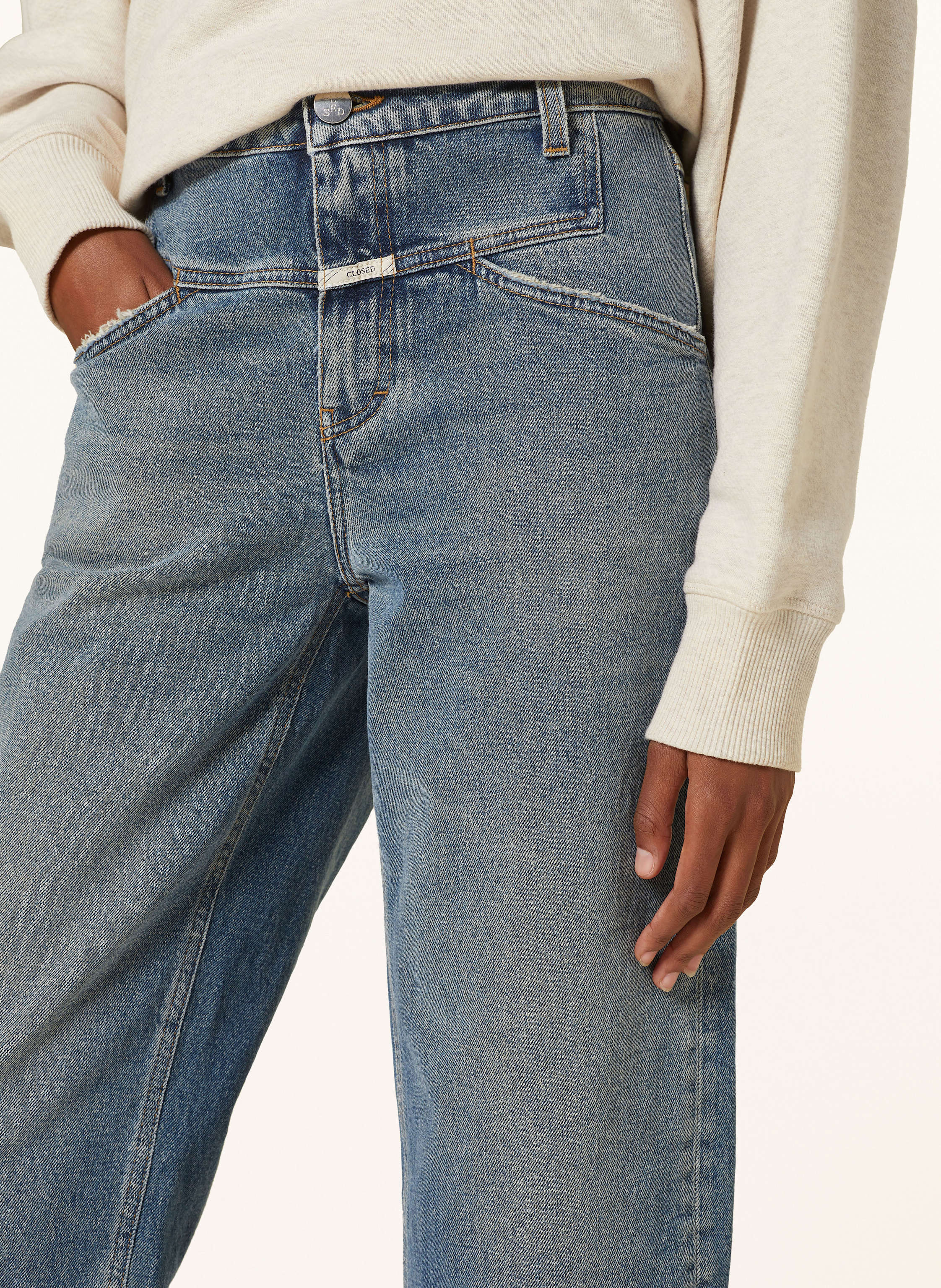 Thumbnail - Closed Cropped Jeans Stover-X blau