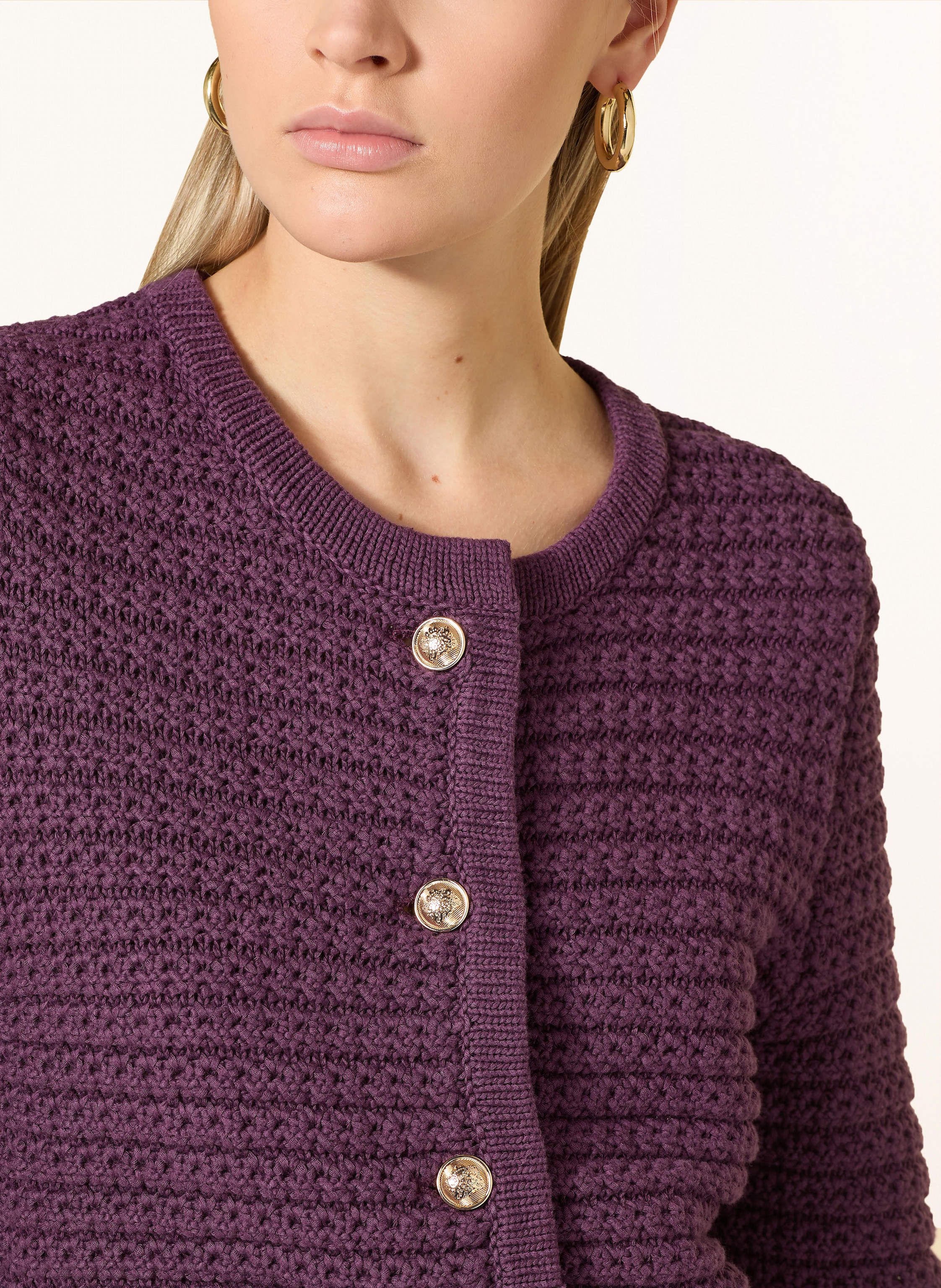 Thumbnail - Darling Harbour Strickjacke lila