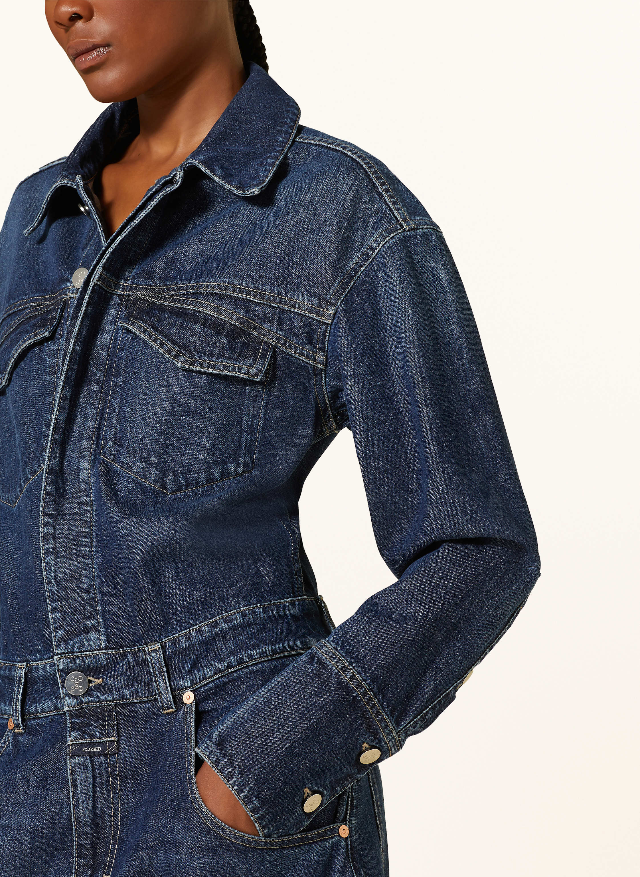 Thumbnail - Closed Jeans-Jumpsuit Jaslin blau