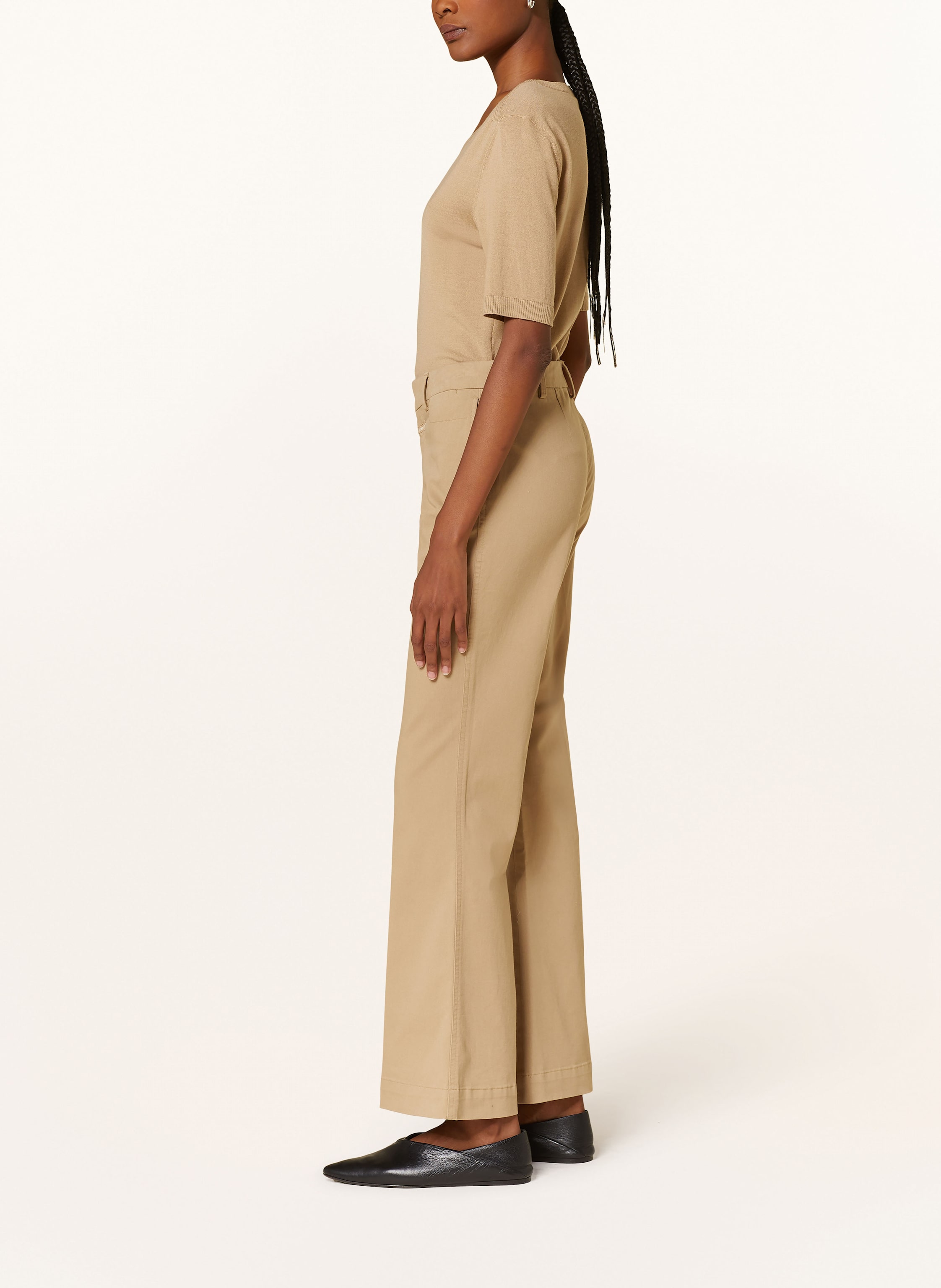 Thumbnail - Closed Bootcut-Hose Felise beige