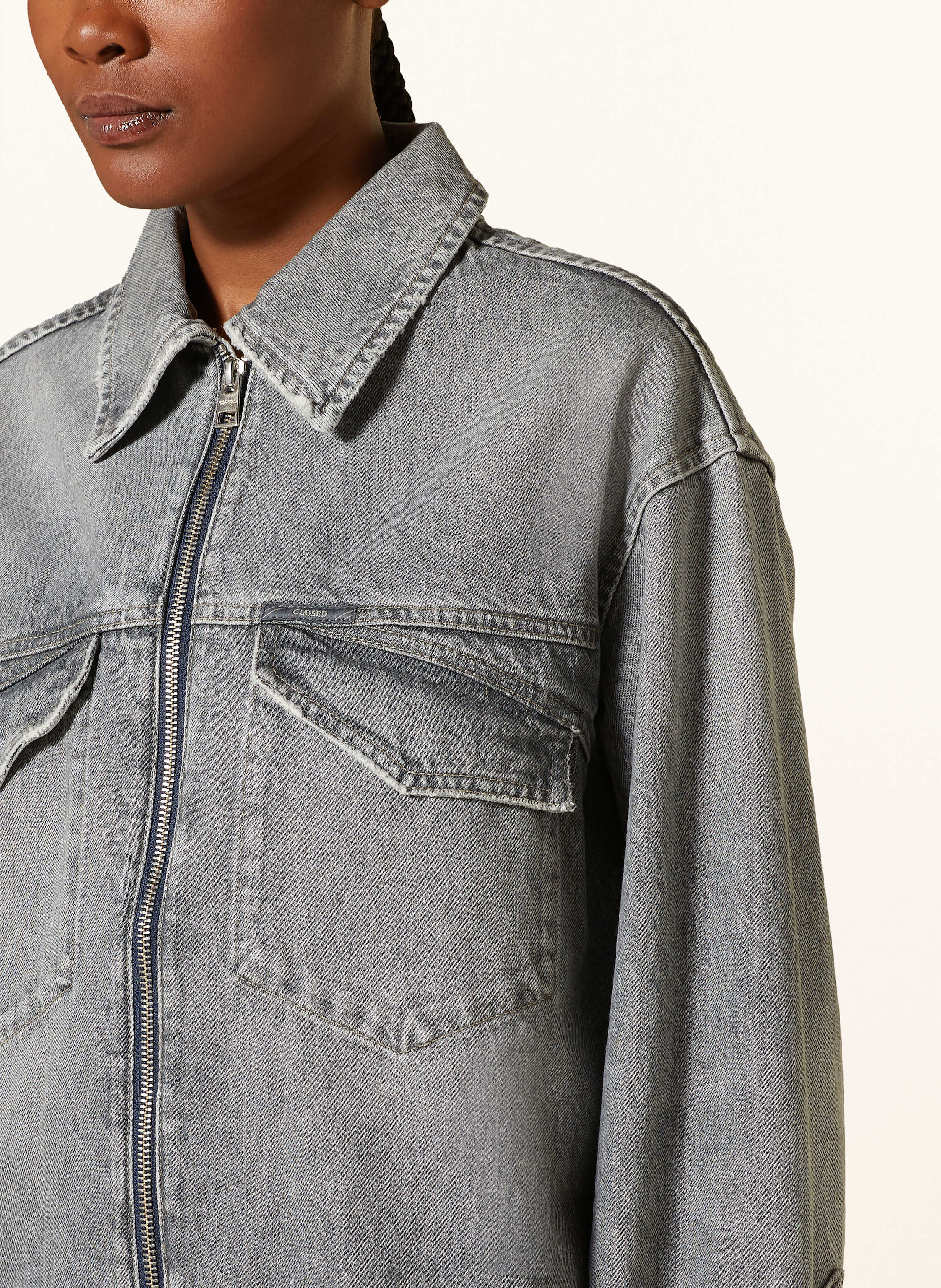 Thumbnail - Closed Jeansjacke grau
