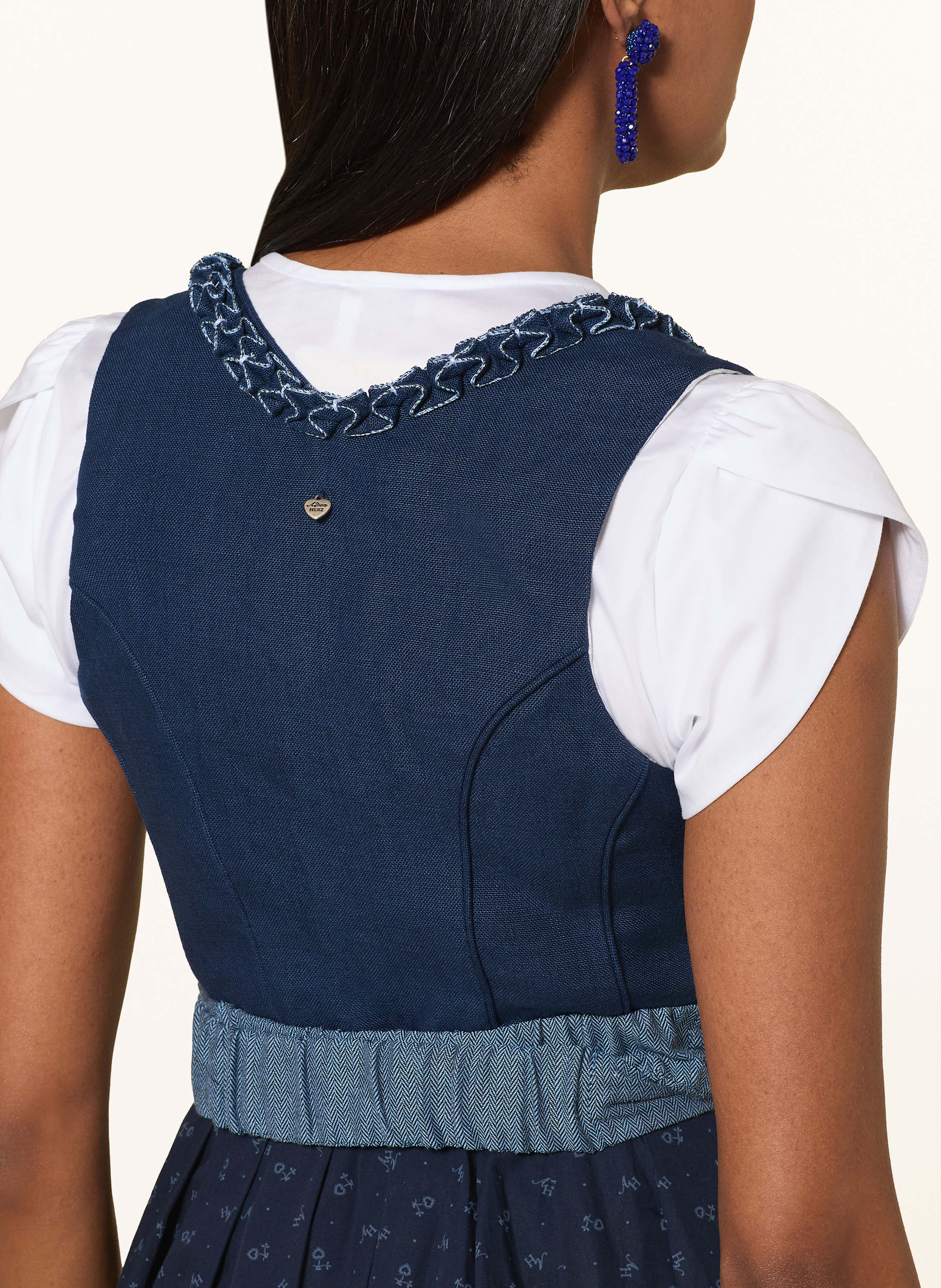 Thumbnail - Alpenherz Leinendirndl Amando blau