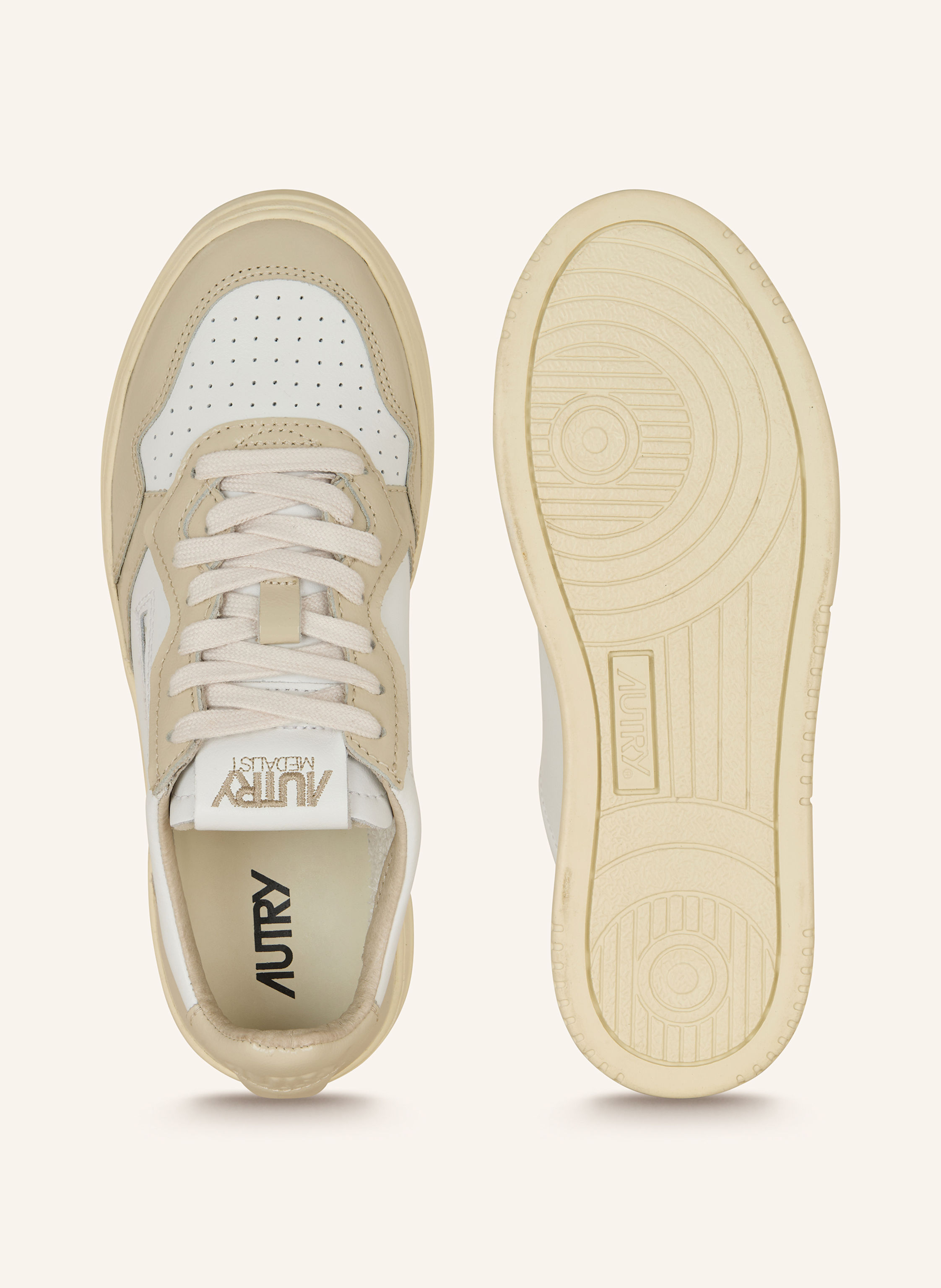 Thumbnail - Autry Sneaker Medalist Low Rt beige