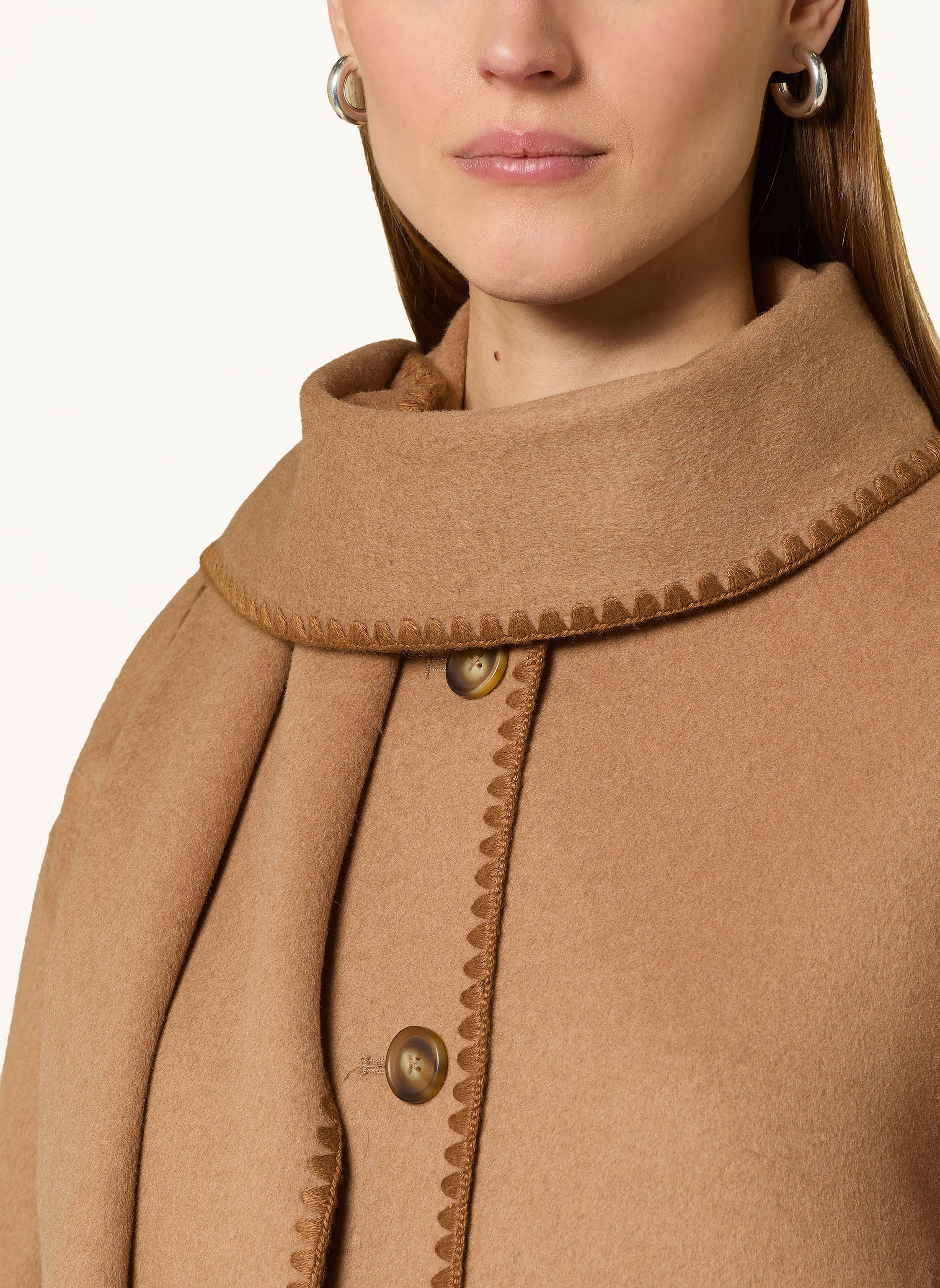 Thumbnail - Darling Harbour Jacke Mit Abnehmbarem Schal braun