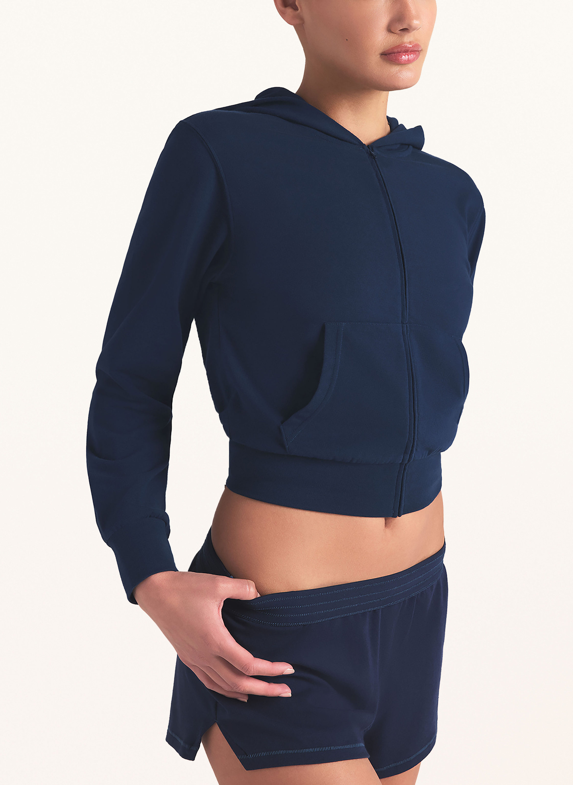 Thumbnail - Skims Lounge-Jacke Cotton Jersey blau