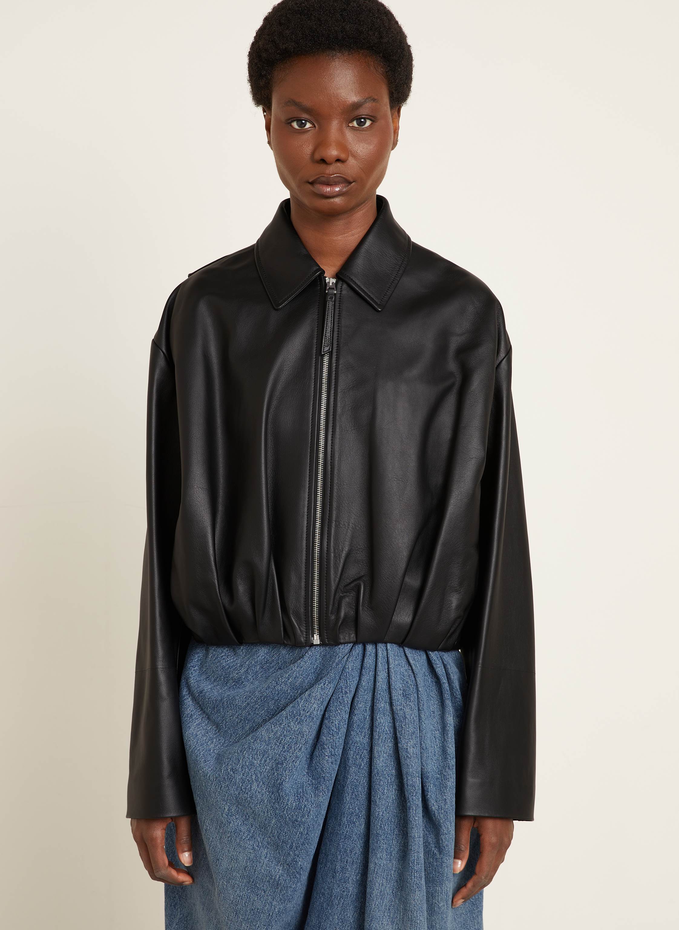 Thumbnail - Loewe Lederjacke schwarz