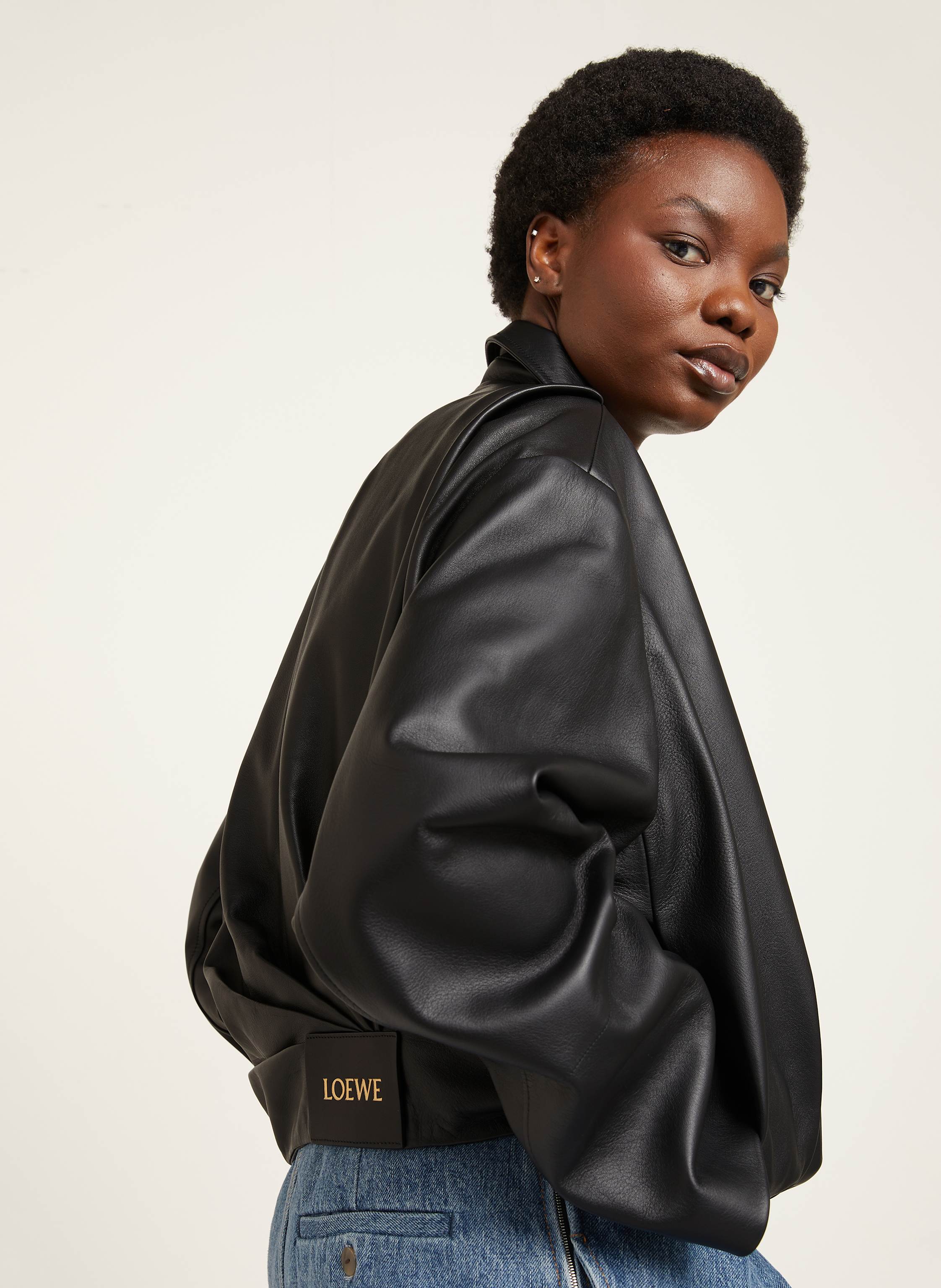 Thumbnail - Loewe Lederjacke schwarz