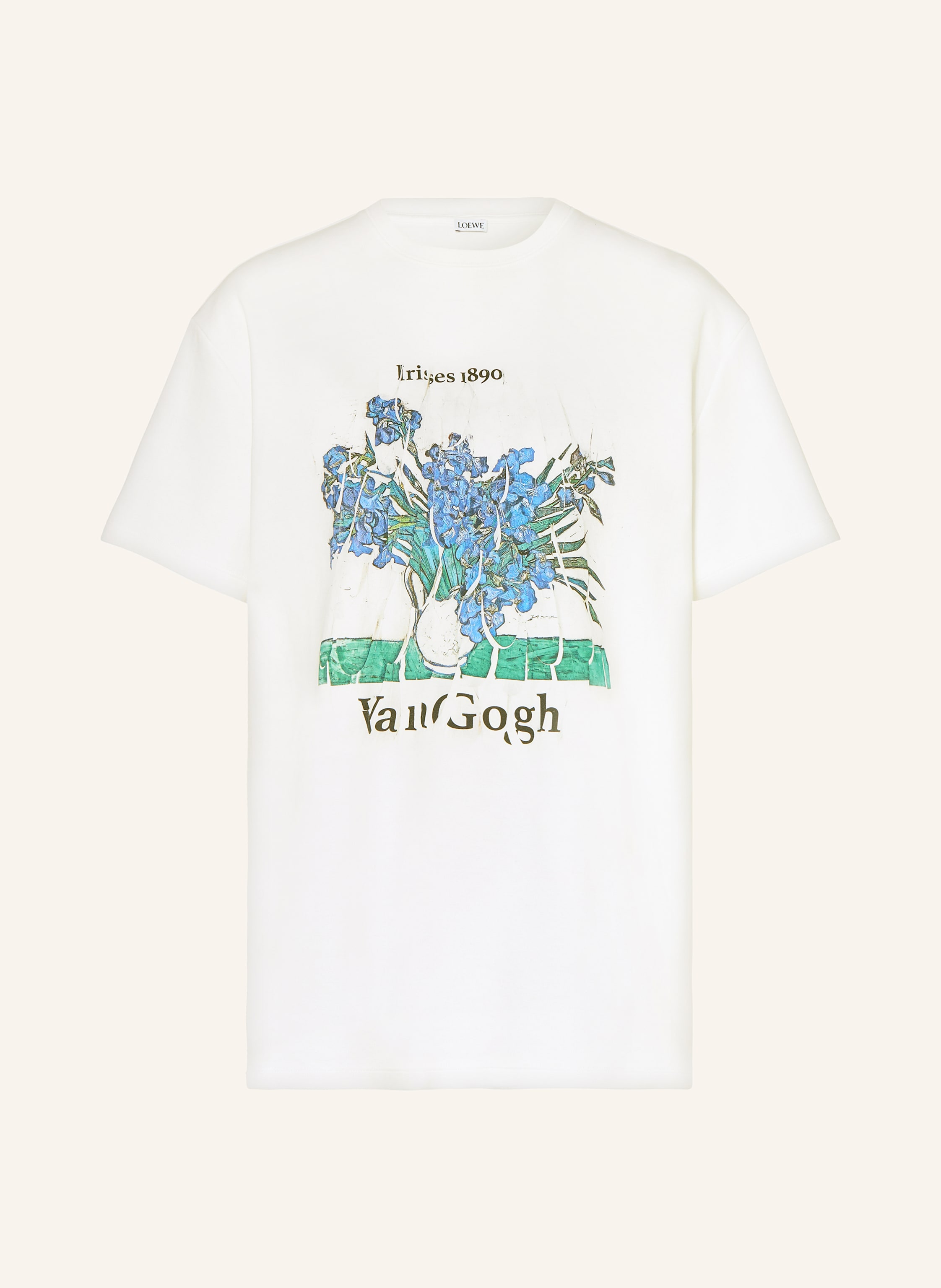 LOEWE T-shirt in white / blue / green