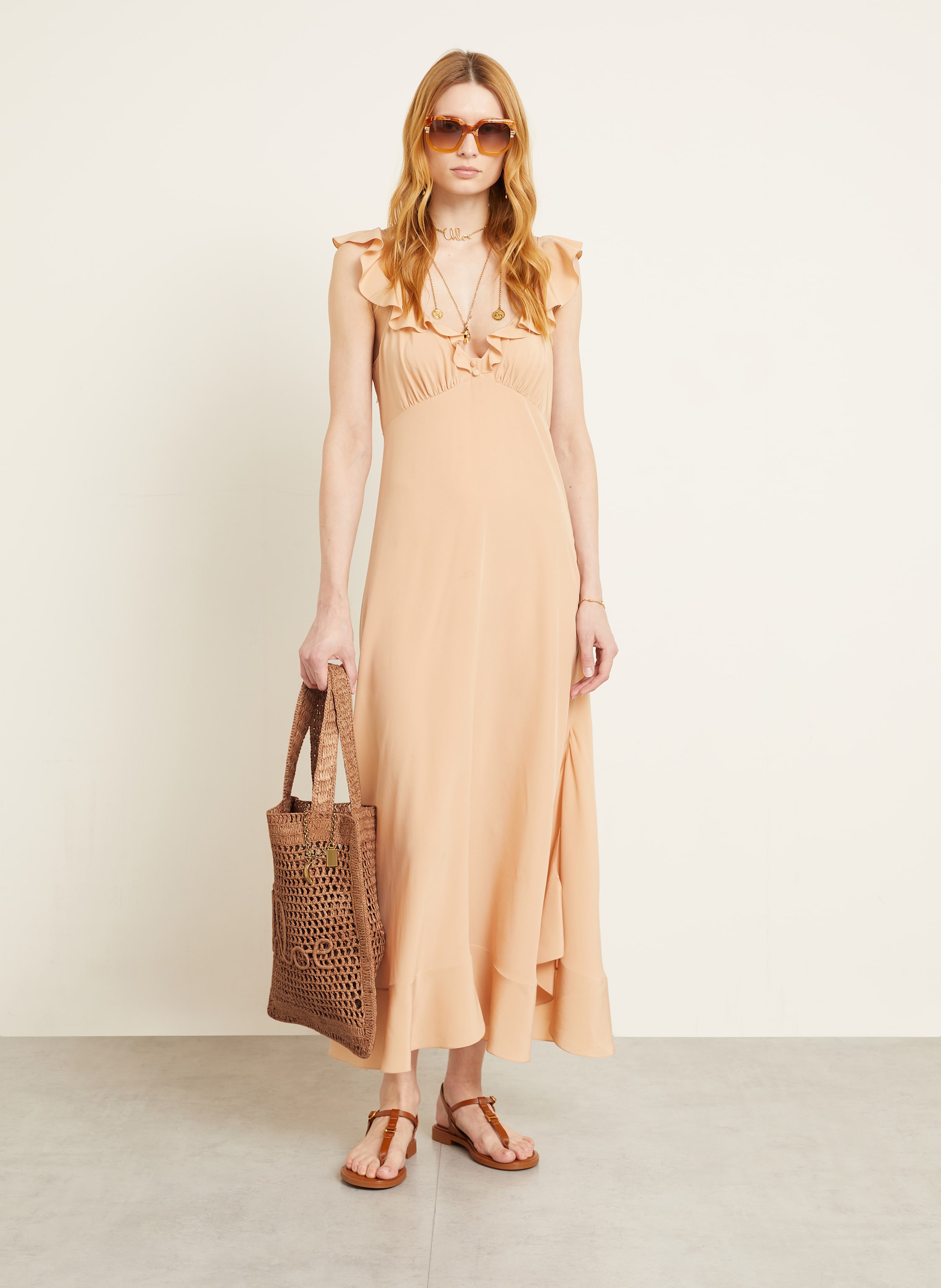 Thumbnail - Chloé Shopper Summer Banana braun
