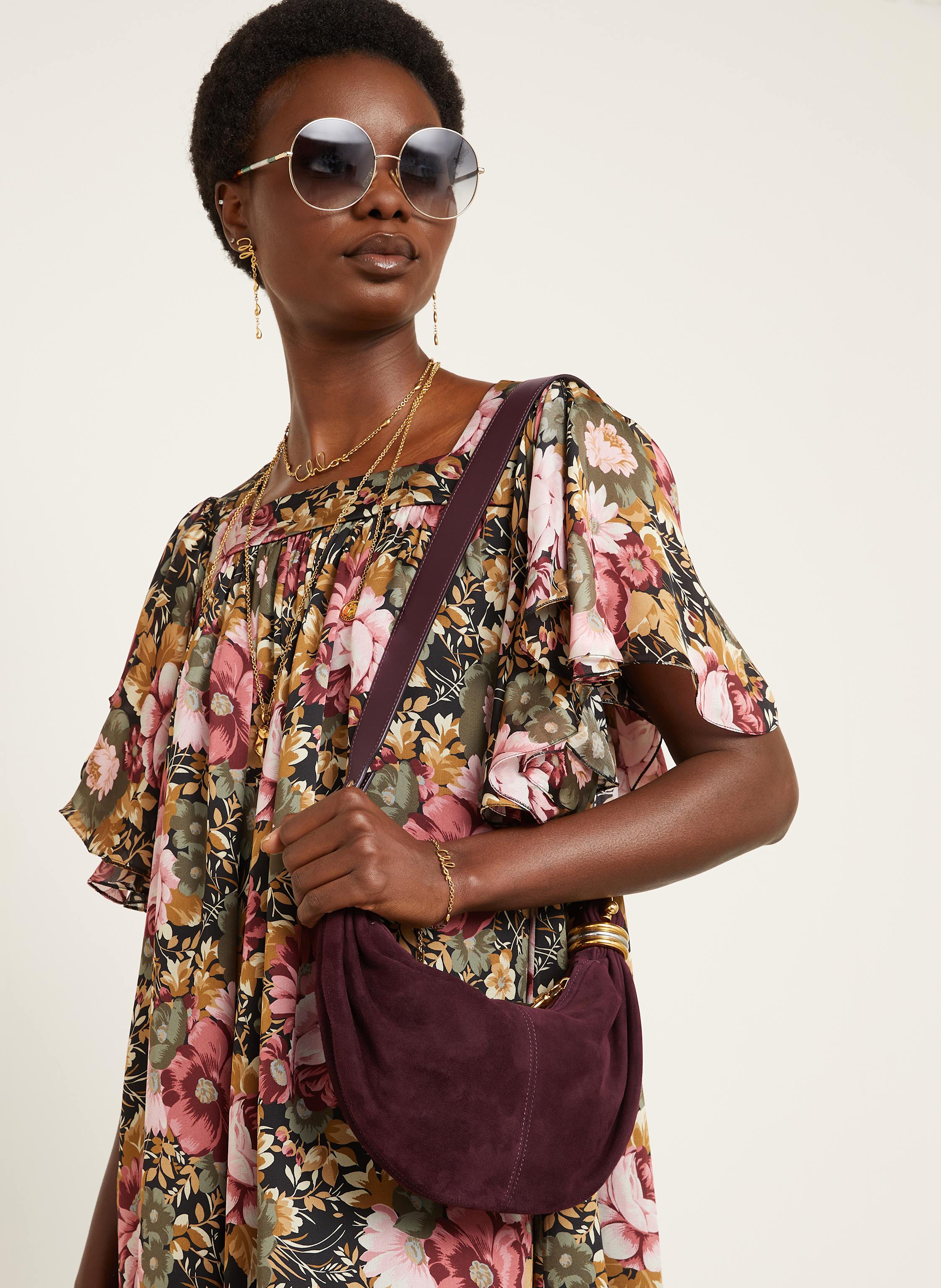 Thumbnail - Chloé Hobo-Bag Bracelet Mini rot