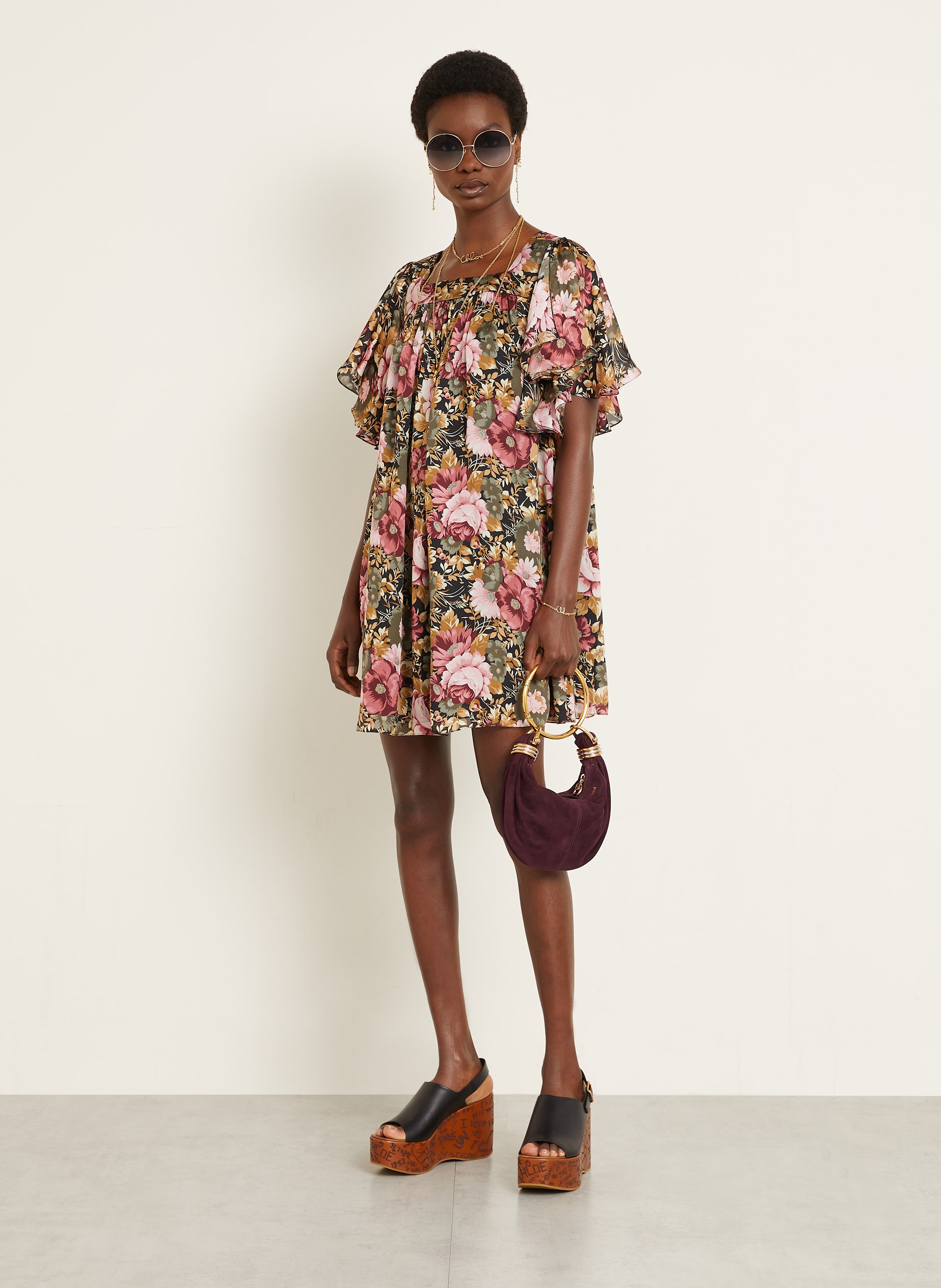 Thumbnail - Chloé Hobo-Bag Bracelet Mini rot