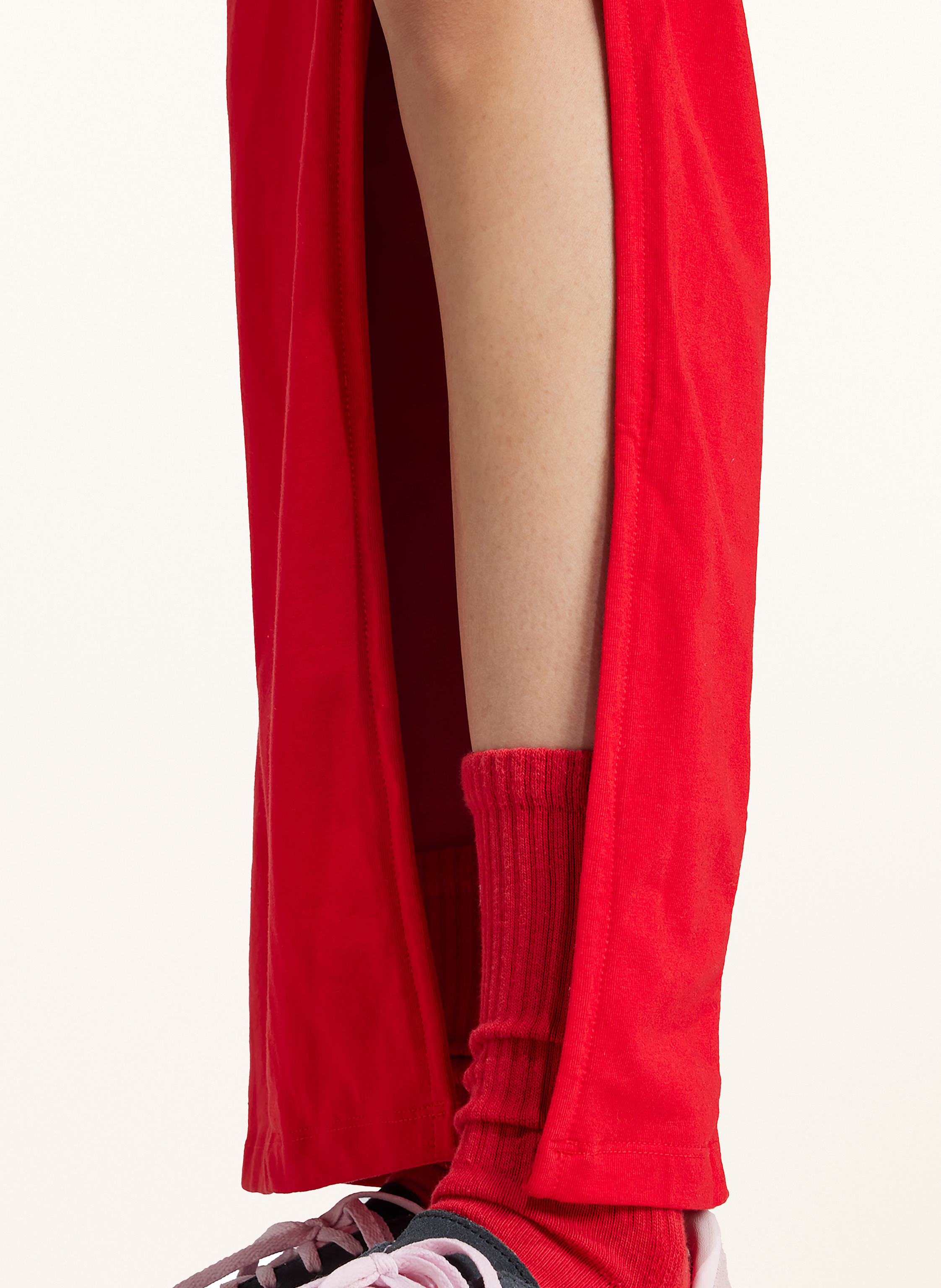 Thumbnail - Adidas Originals Kleid Adicolor Classics 3 Stripes Maxi rot