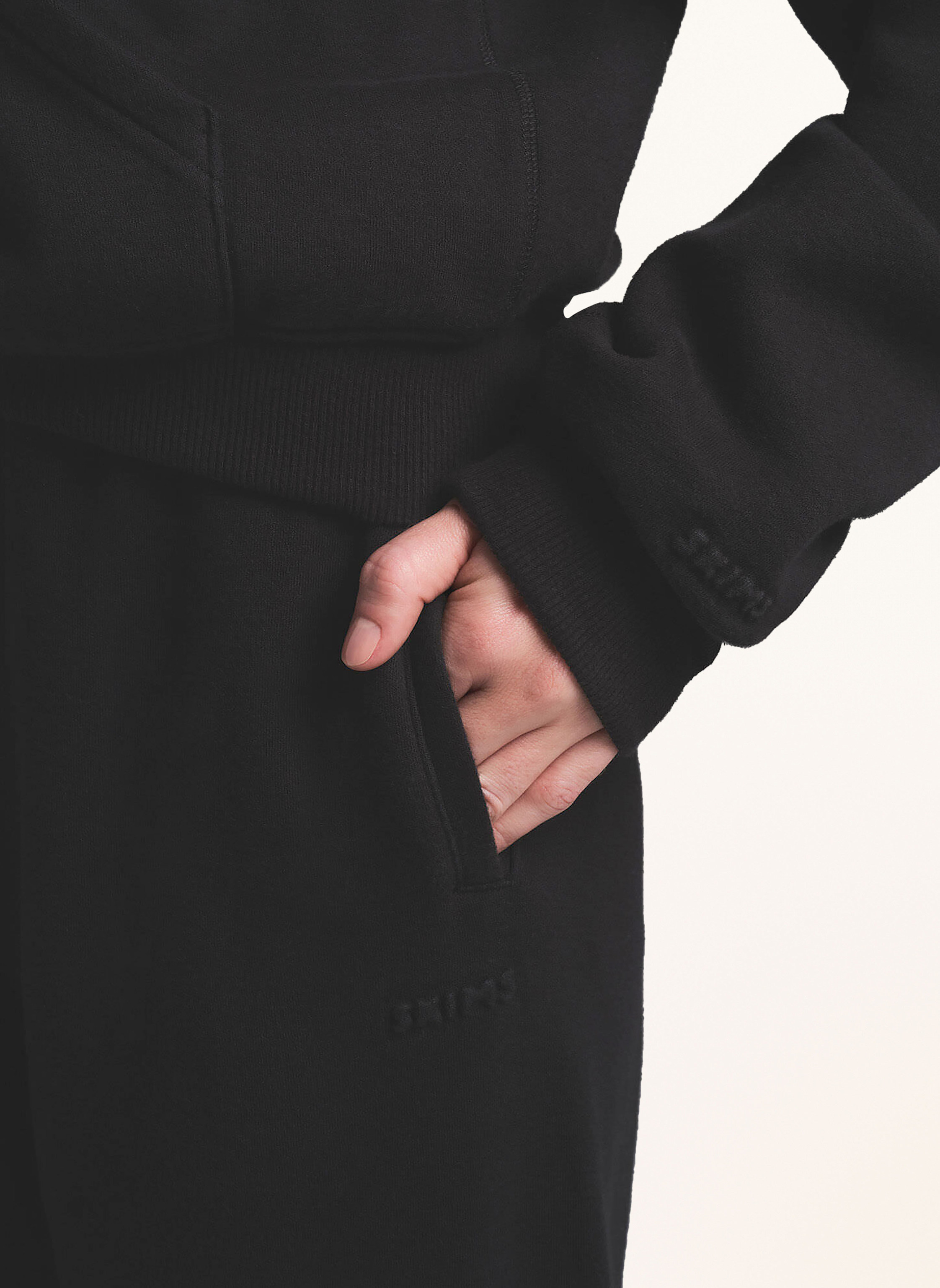 Thumbnail - Skims Lounge-Sweatjacke Cotton-Fleece schwarz