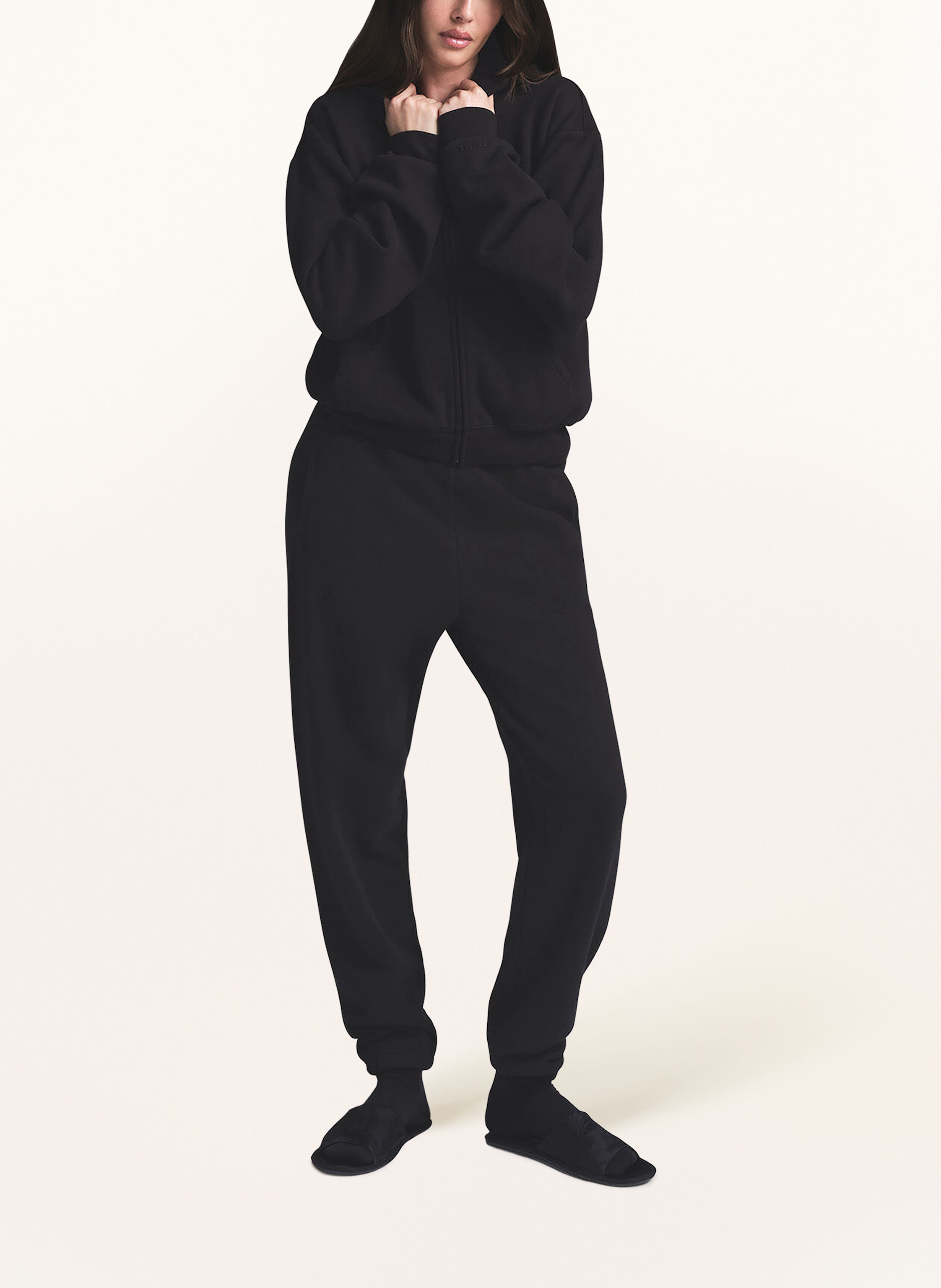 Thumbnail - Skims Lounge-Sweatpants Cotton-Fleece schwarz