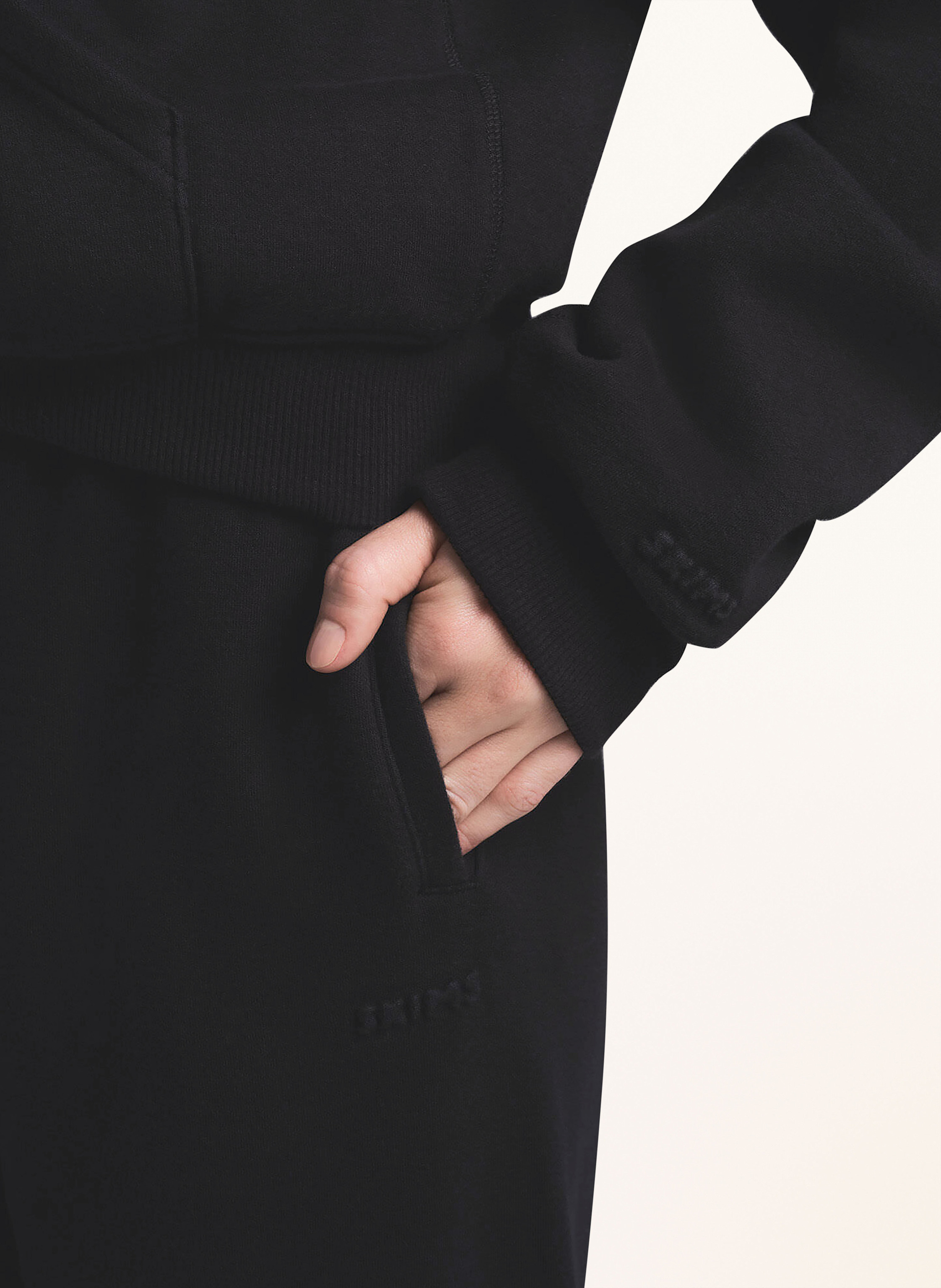 Thumbnail - Skims Lounge-Sweatpants Cotton-Fleece schwarz