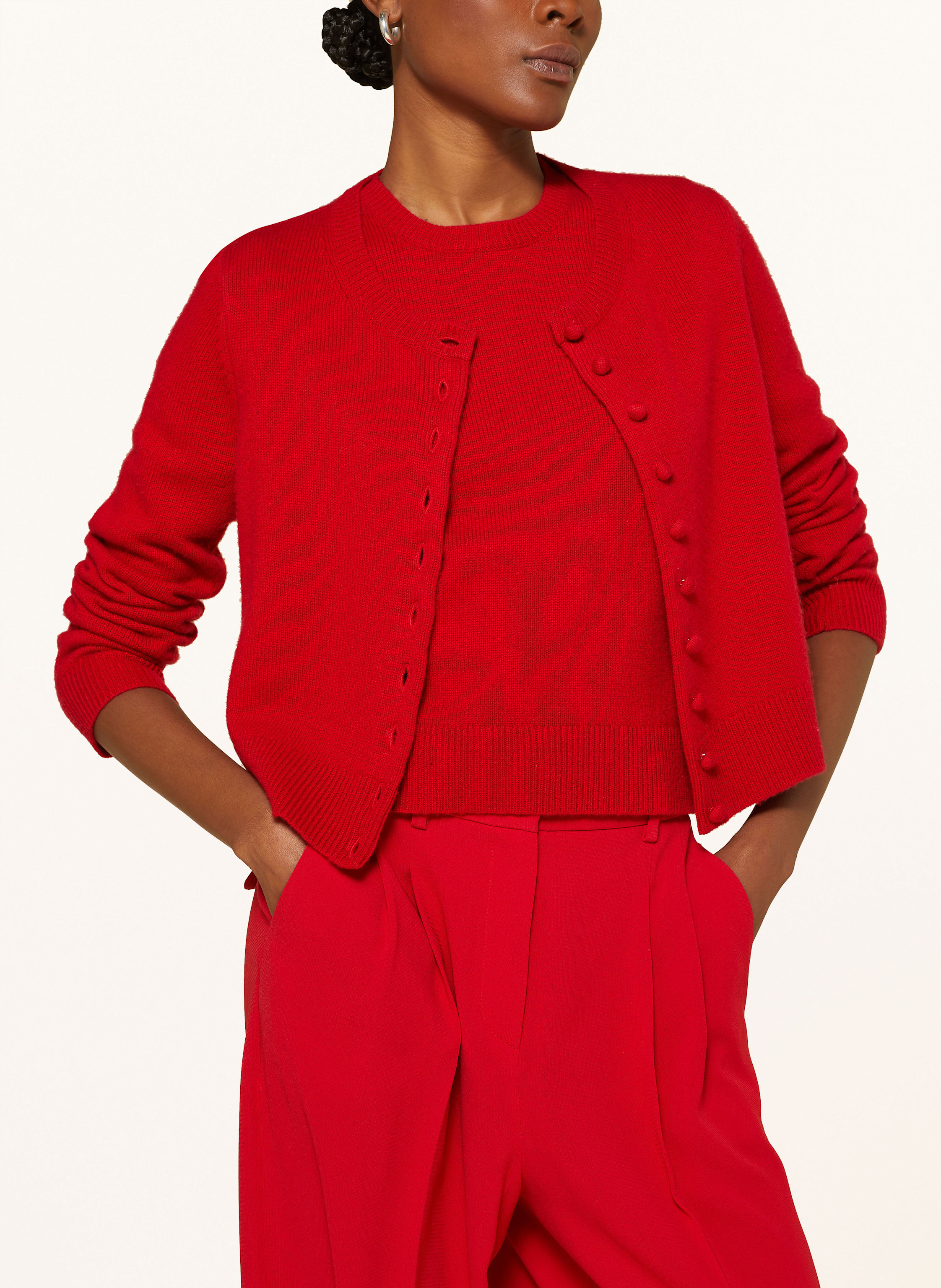 Thumbnail - Riani Strickshirt Mit Cashmere rot