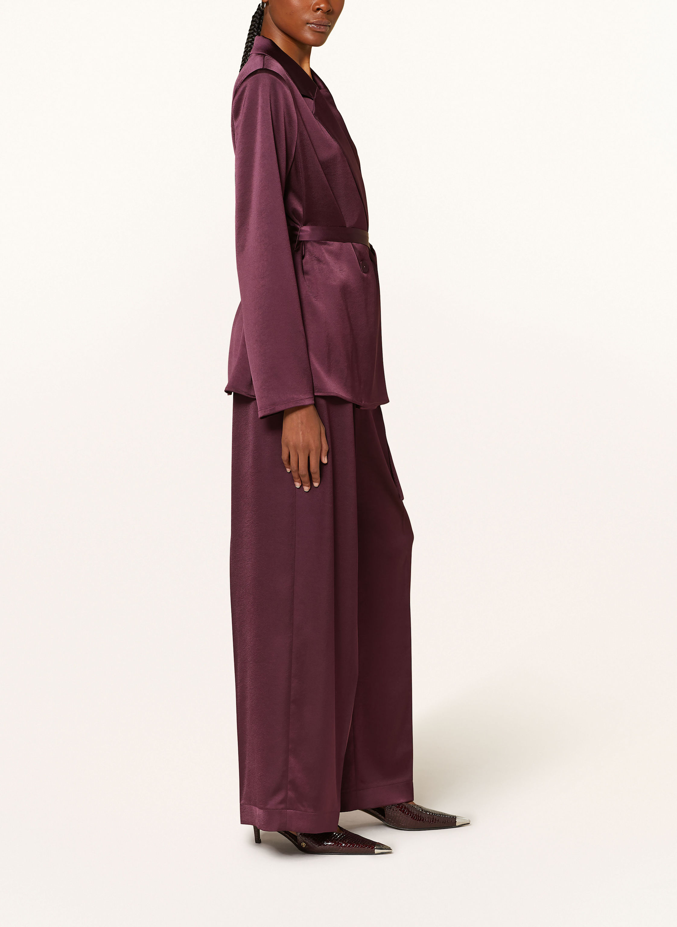 Thumbnail - Riani Marlenehose Aus Satin lila