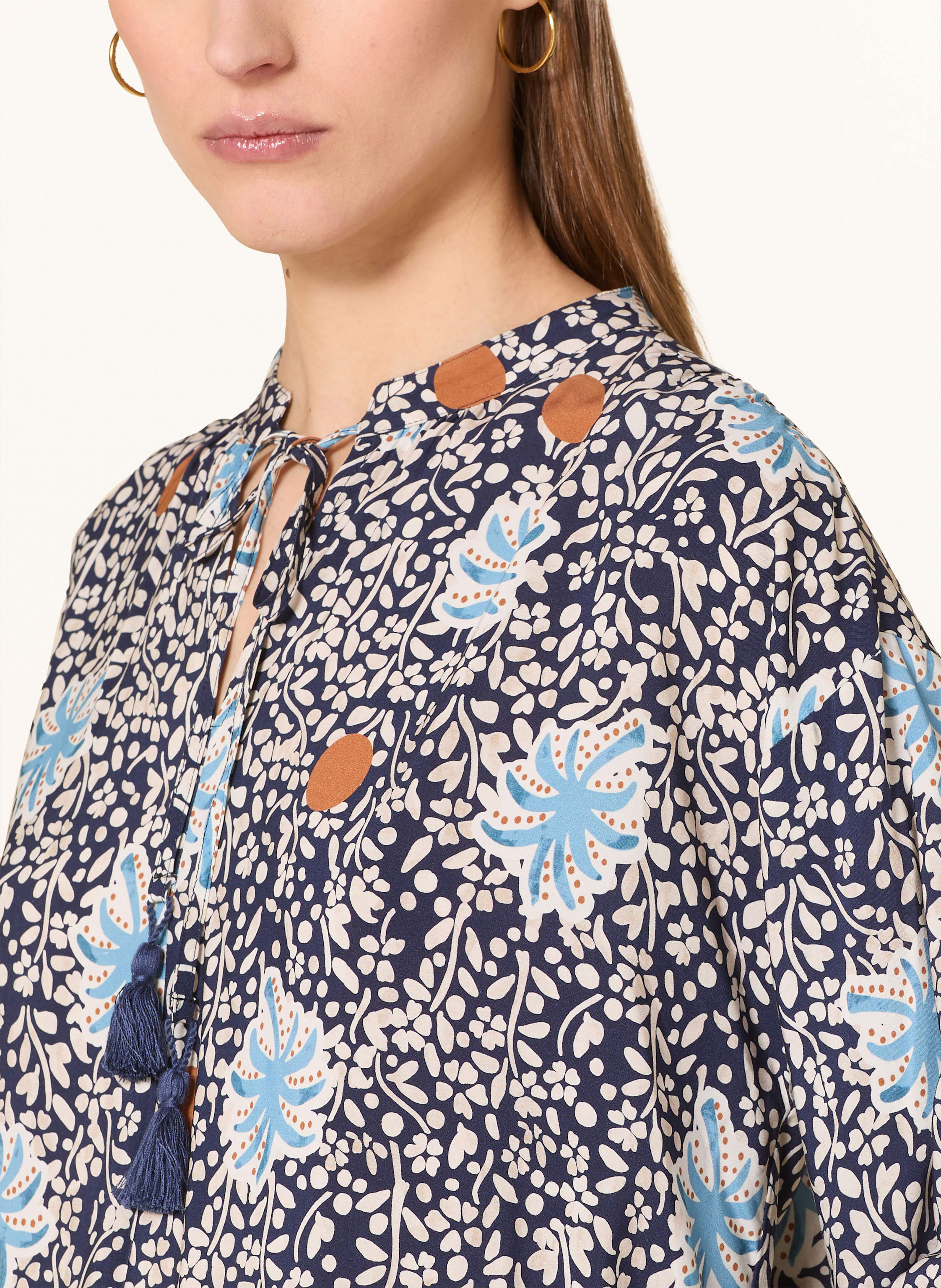 Thumbnail - More & More Blusenshirt Mit 3/4-Arm blau