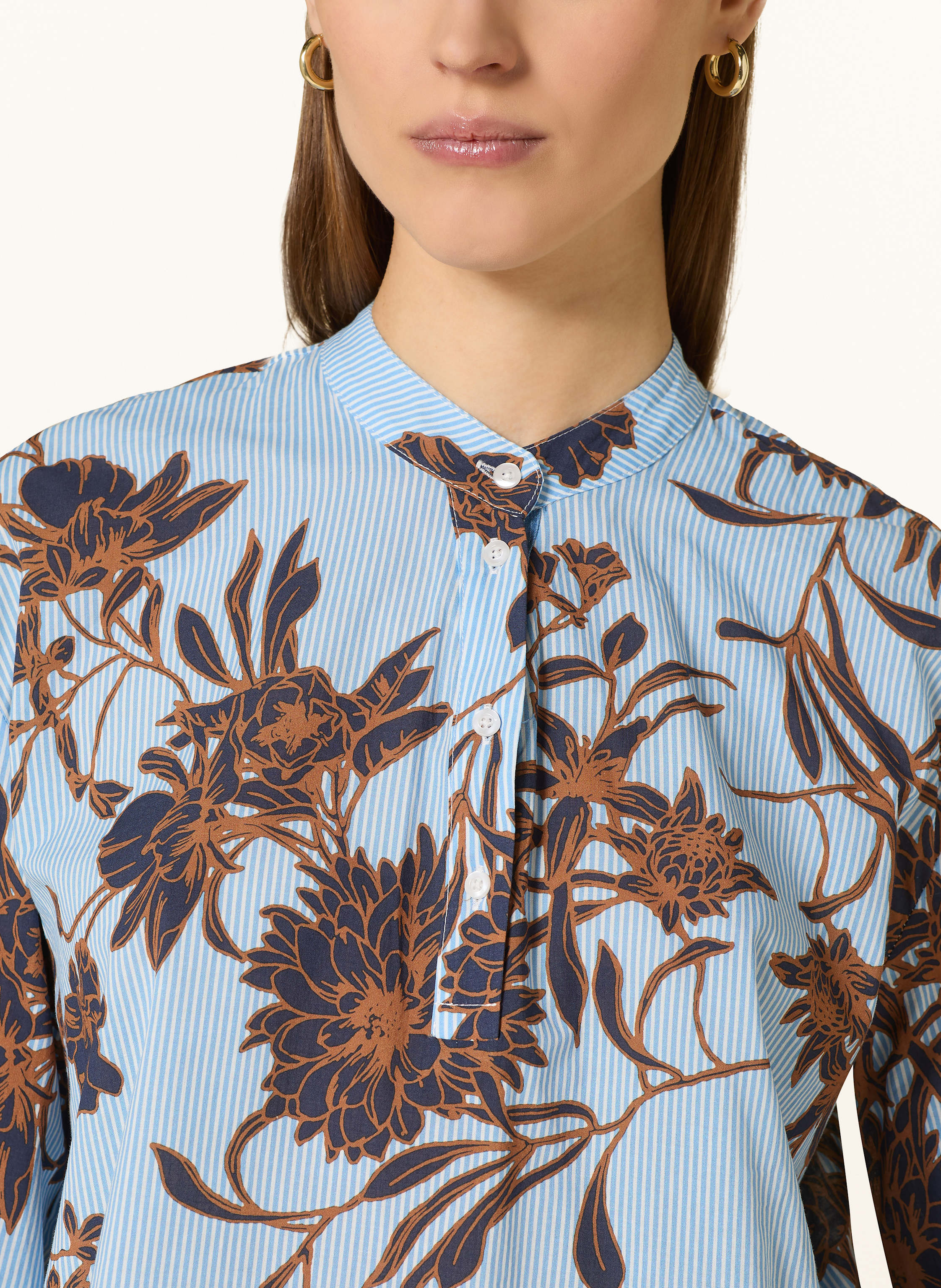 Thumbnail - More & More Blusenshirt Mit 3/4-Arm blau