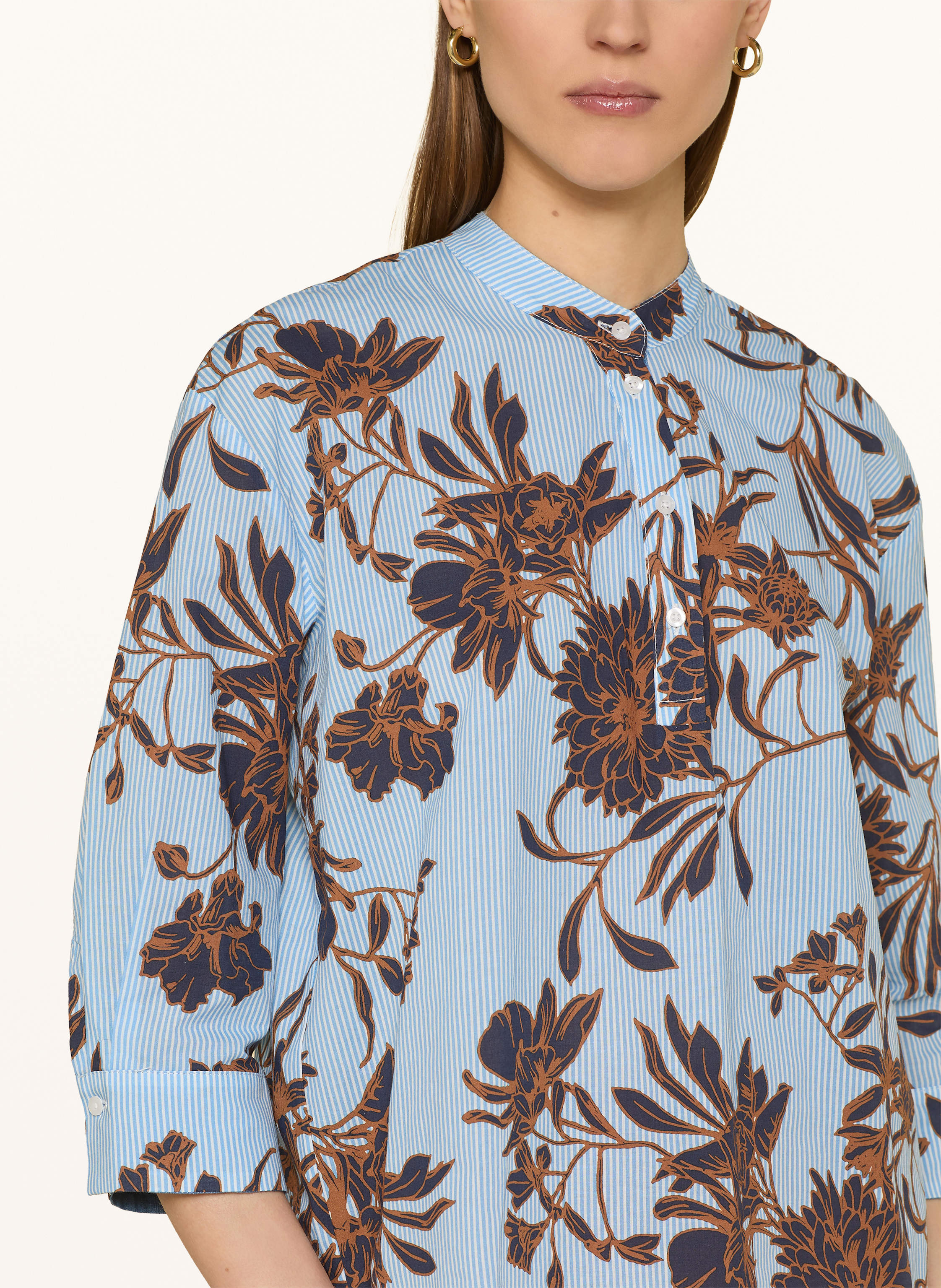 Thumbnail - More & More Blusenshirt Mit 3/4-Arm blau