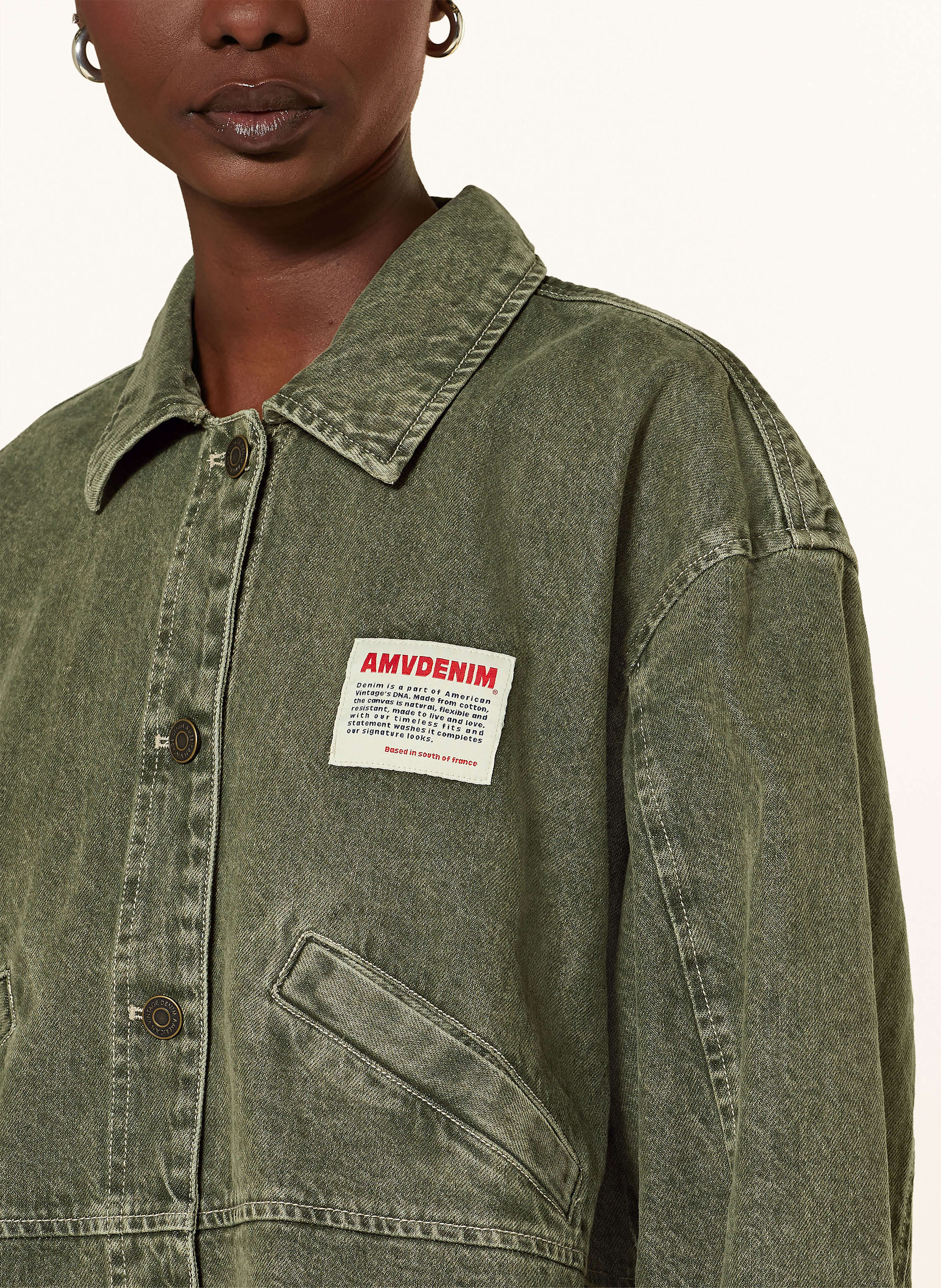 Thumbnail - American Vintage Jeansjacke Uzatown gruen